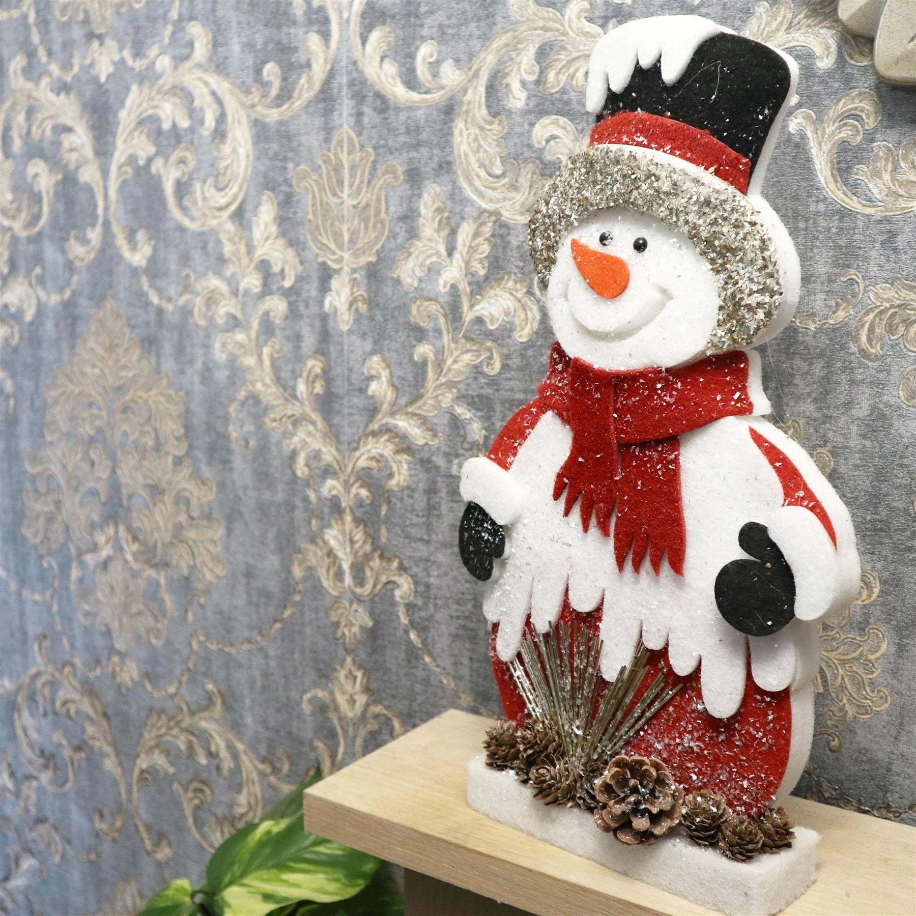 Christmas Tabletop 52cm Snowman Figurine Centerpiece Xmas Window Home Decoration
