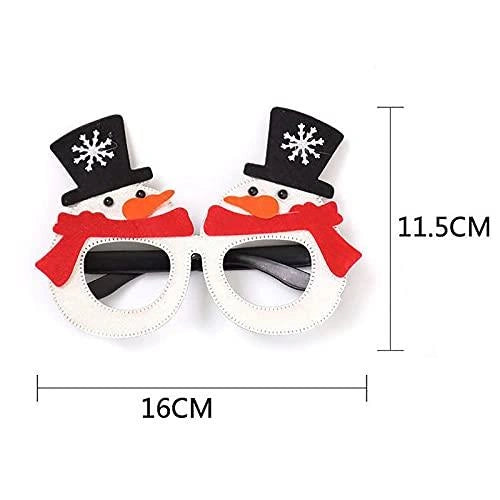 Christmas Snowman Glasses Specs Frame Xmas Novelty Fancy Dress Party Accessories