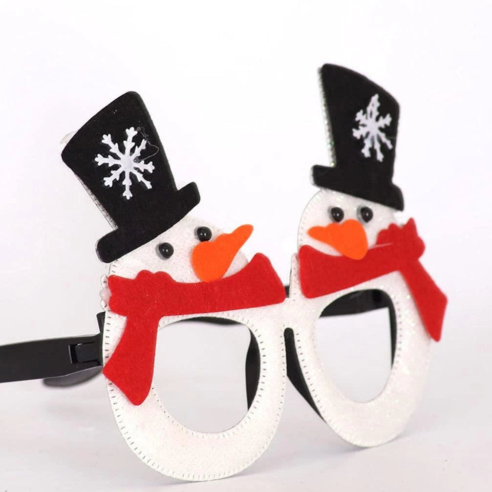 Christmas Snowman Glasses Specs Frame Xmas Novelty Fancy Dress Party Accessories