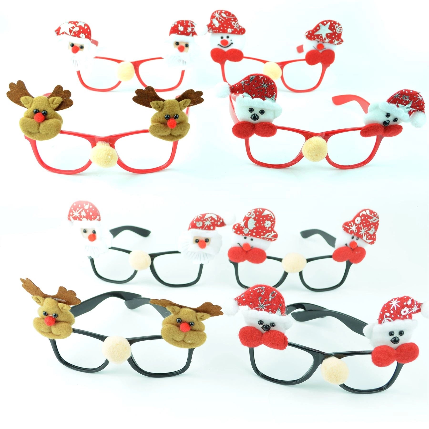 12 x Christmas Specs Novelty Xmas Sunglasses Fun Glasses Costumes Party Supply