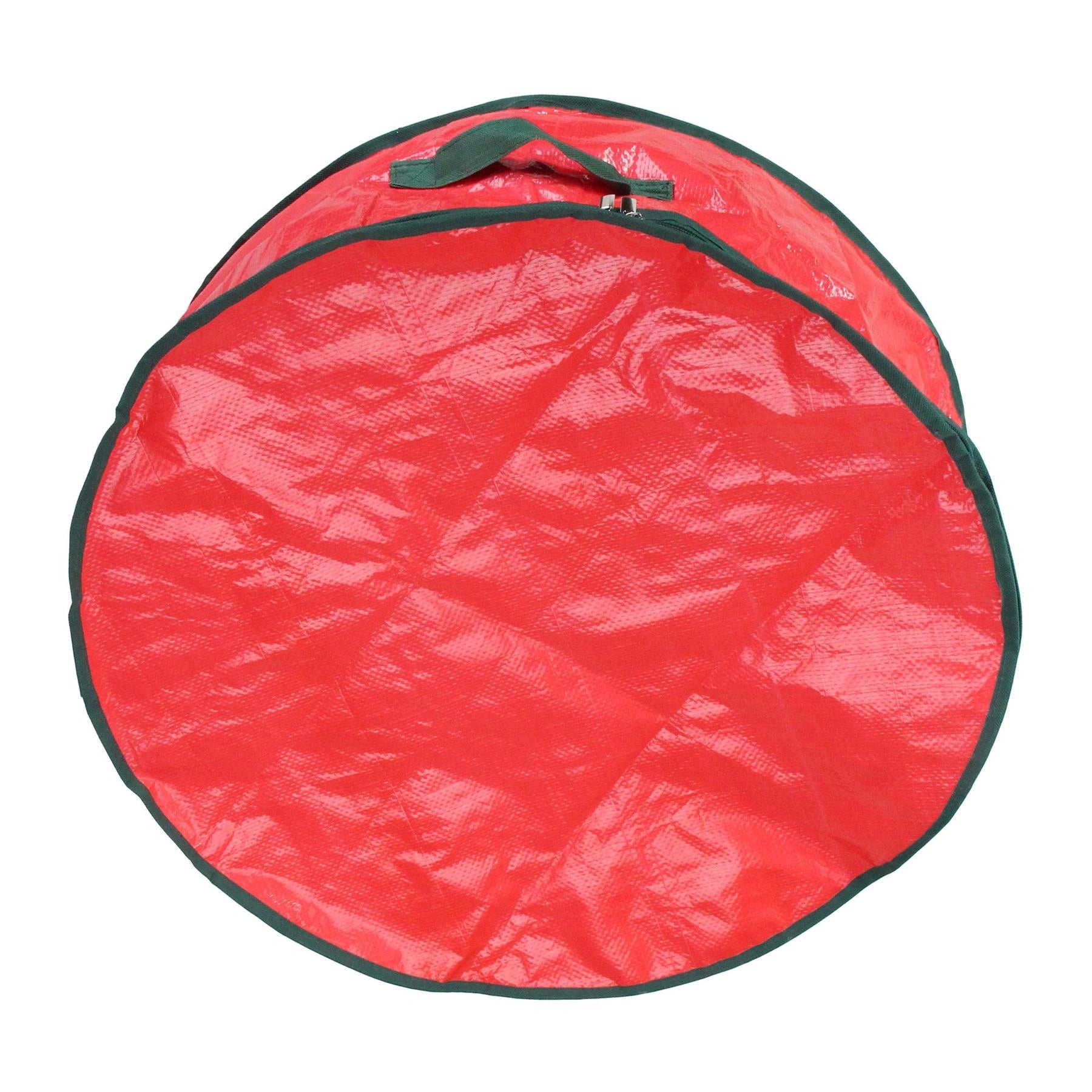 Christmas 55cm Wreath Garland Storage Bags Zippered Waterproof Durable Container