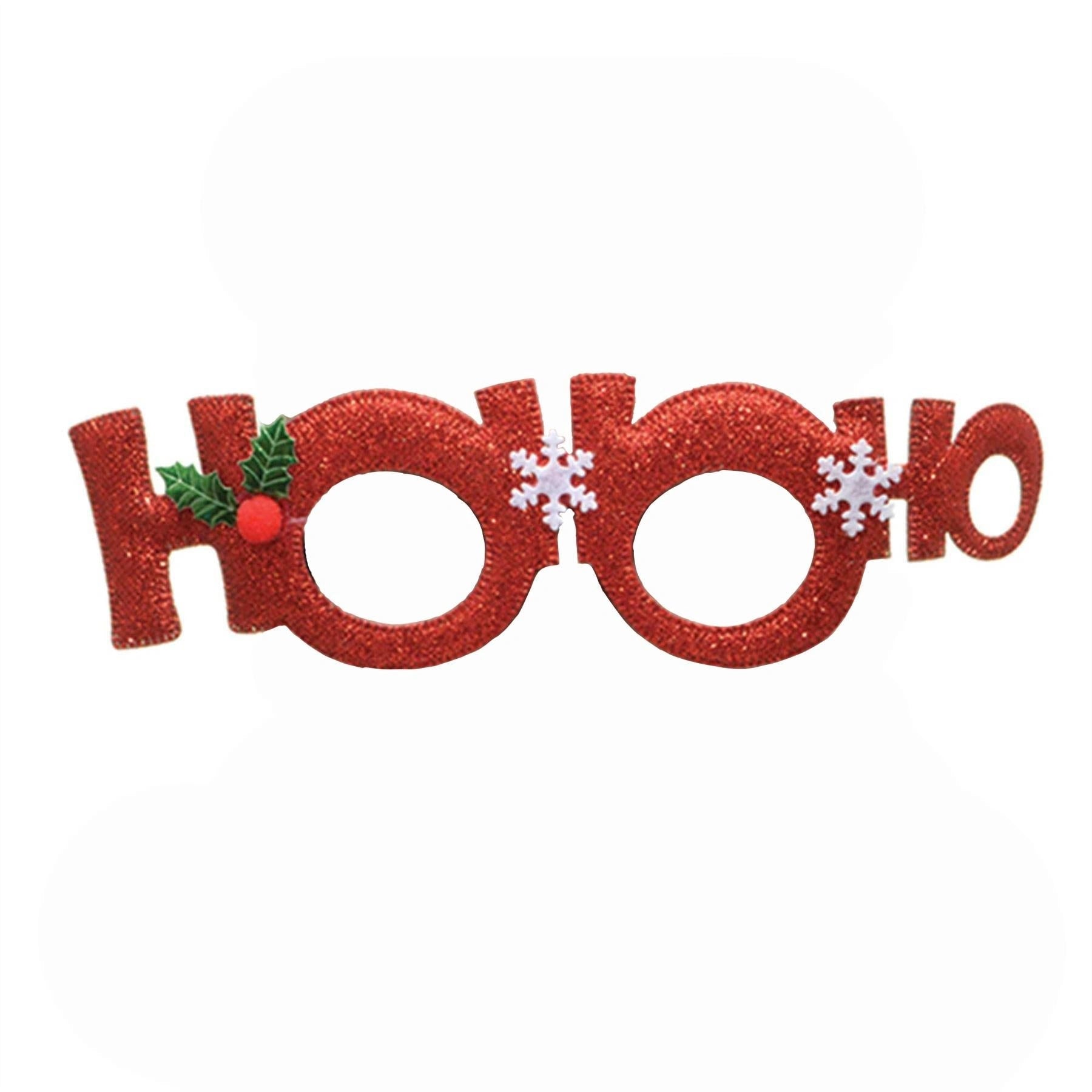 Hoo-Ho Christmas Sunglass Photo Props Fancy Dress Xmas Novelty Party Accessories