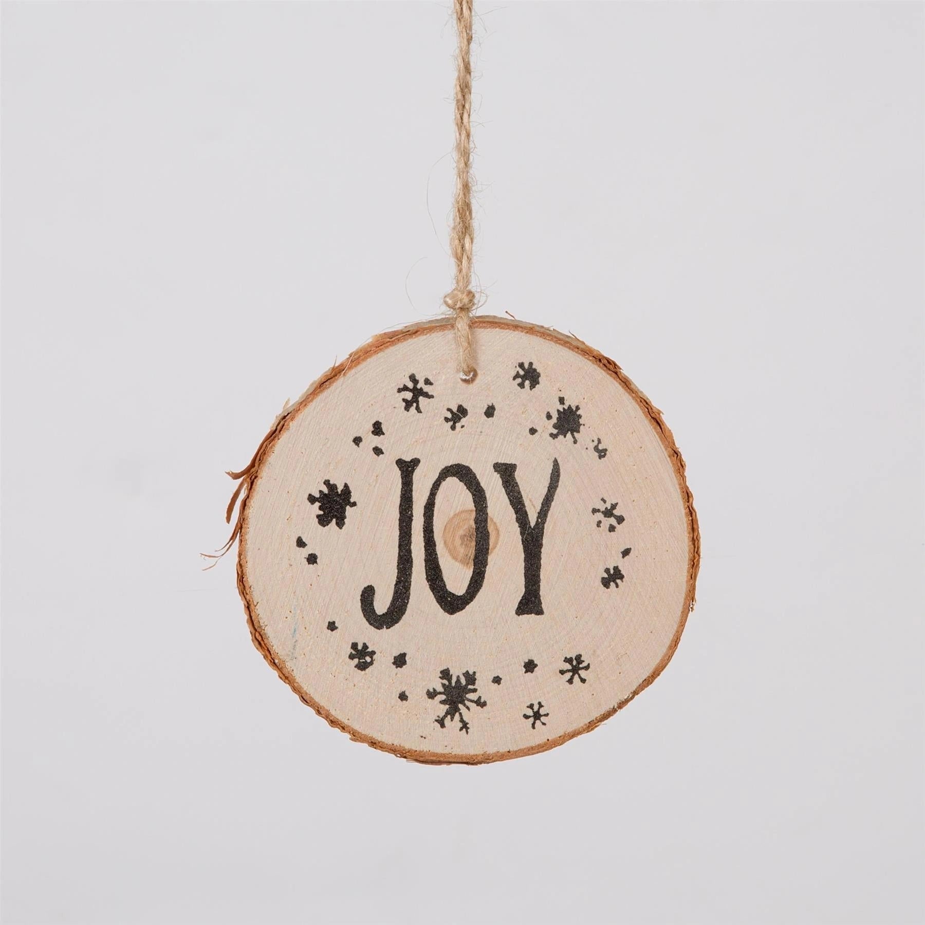 10Cm Wooden Ornament Wording "Joy" Christmas Tree Hanging Decorations Xmas Gifts