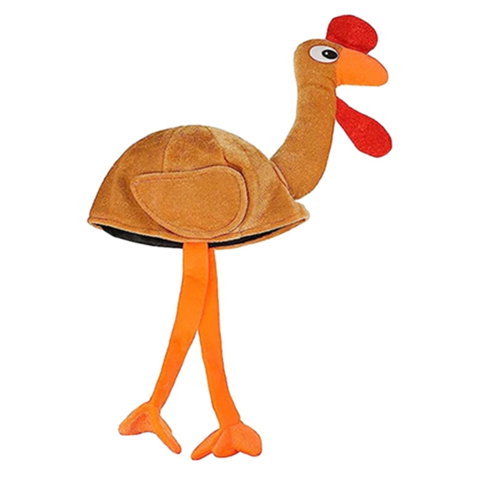 Christmas Turkey Gobbler Novelty Hat Fancy Dress Party Accessory Costume 12pc