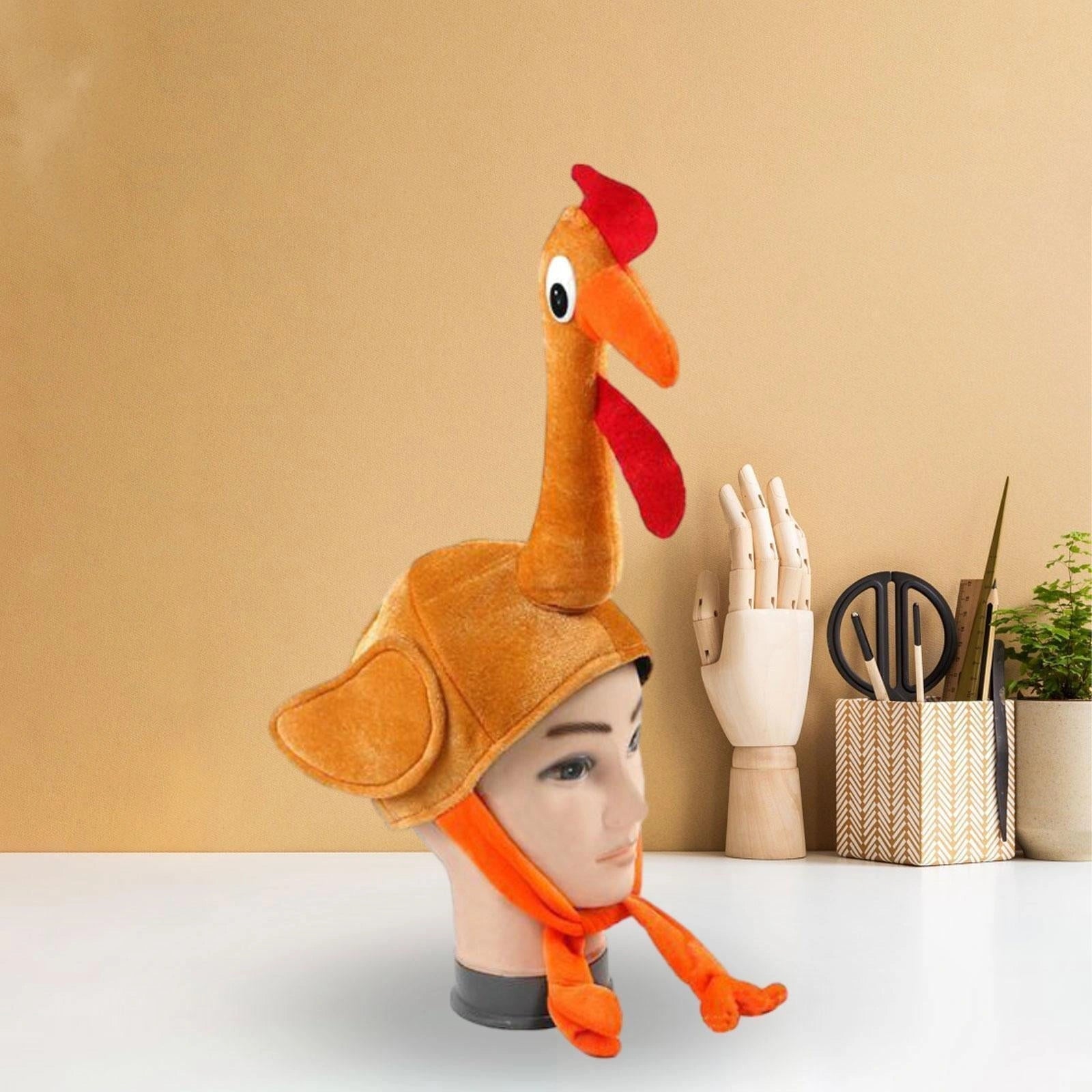 Christmas Turkey Gobbler Novelty Hat Fancy Dress Party Accessory Costume 12pc