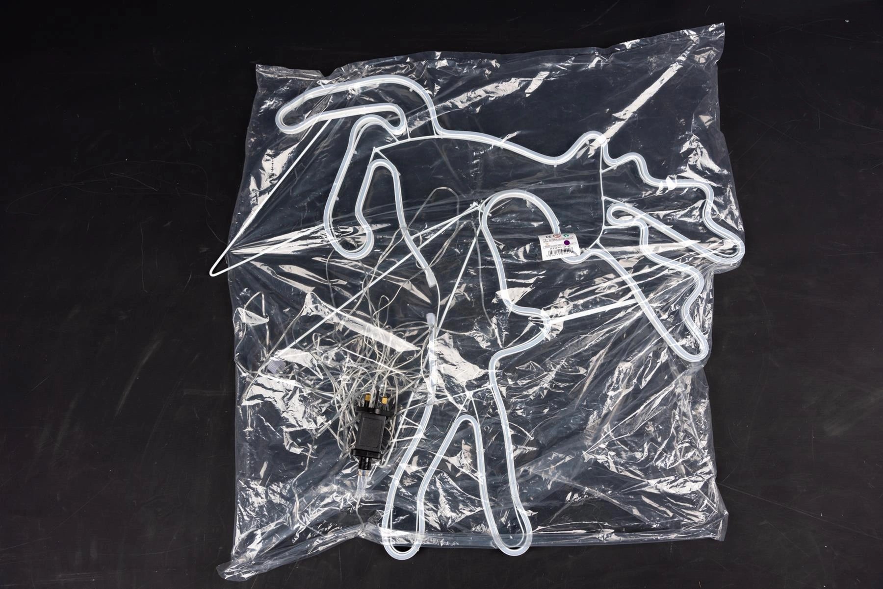 Jumping Reindeer Rope Light Silhouette-Blue 69 X 58Cm