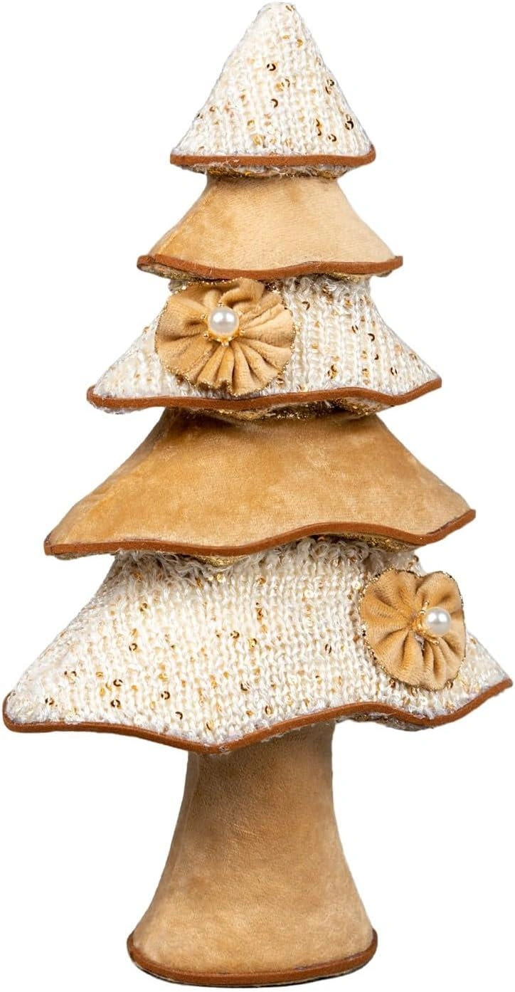 32Cm Gold Tree - Christmas Figurine