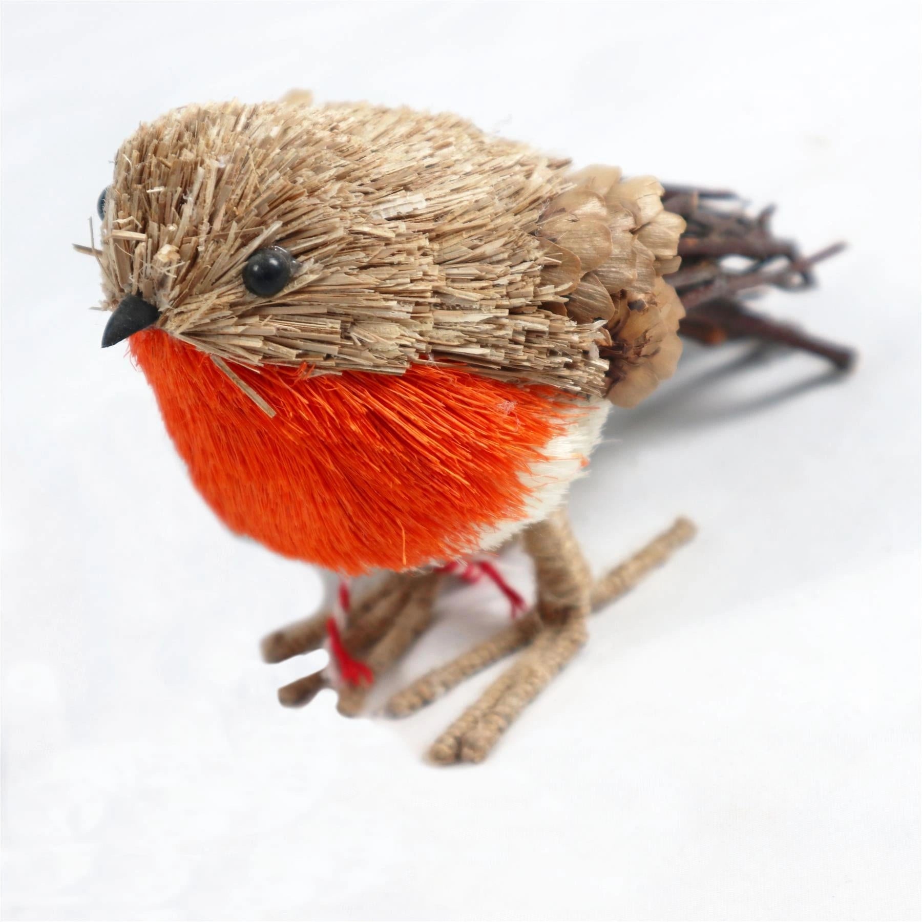 Christmas Figurine Robin Showpieces Xmas Home Window Art Table Decorations