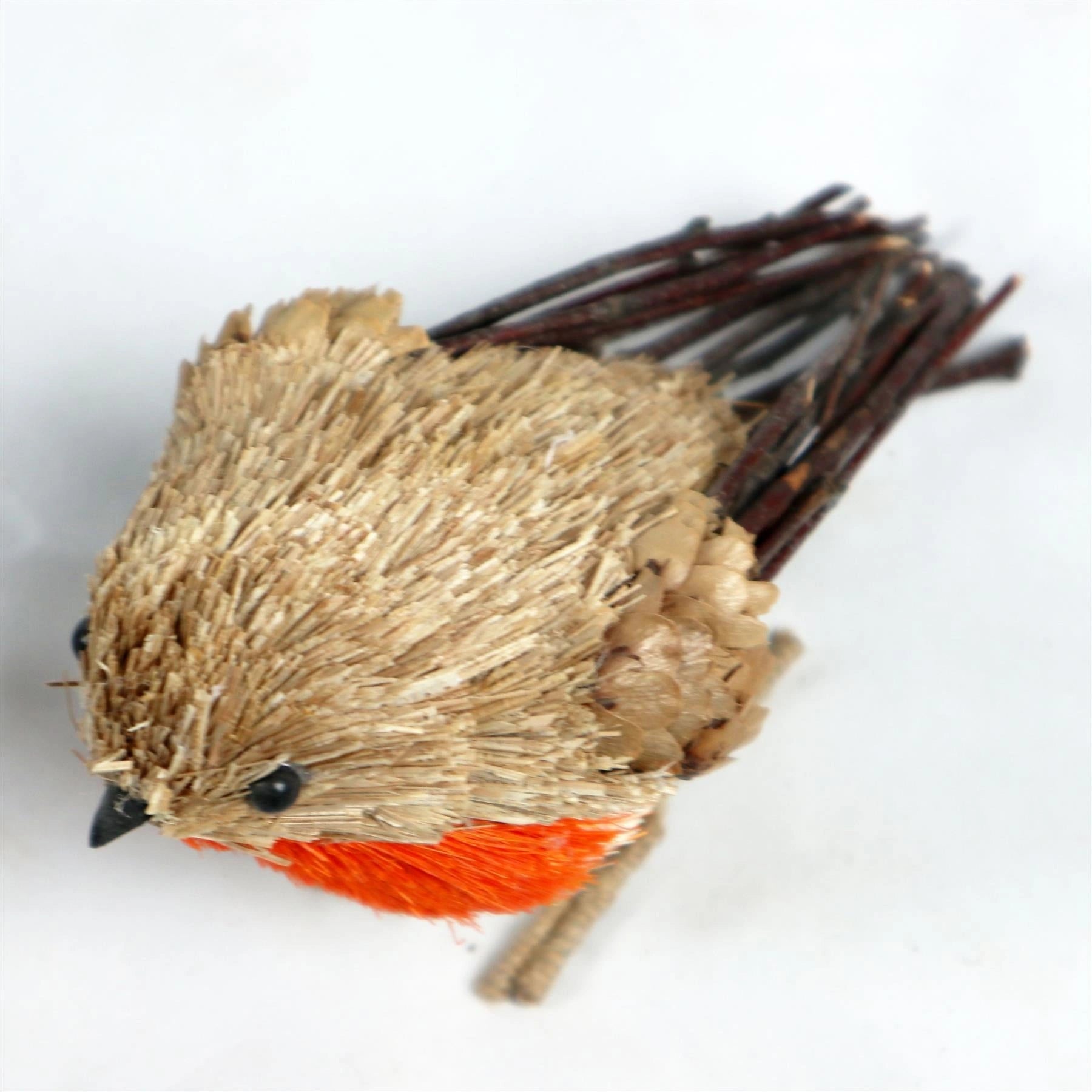 Christmas Figurine Robin Showpieces Xmas Home Window Art Table Decorations