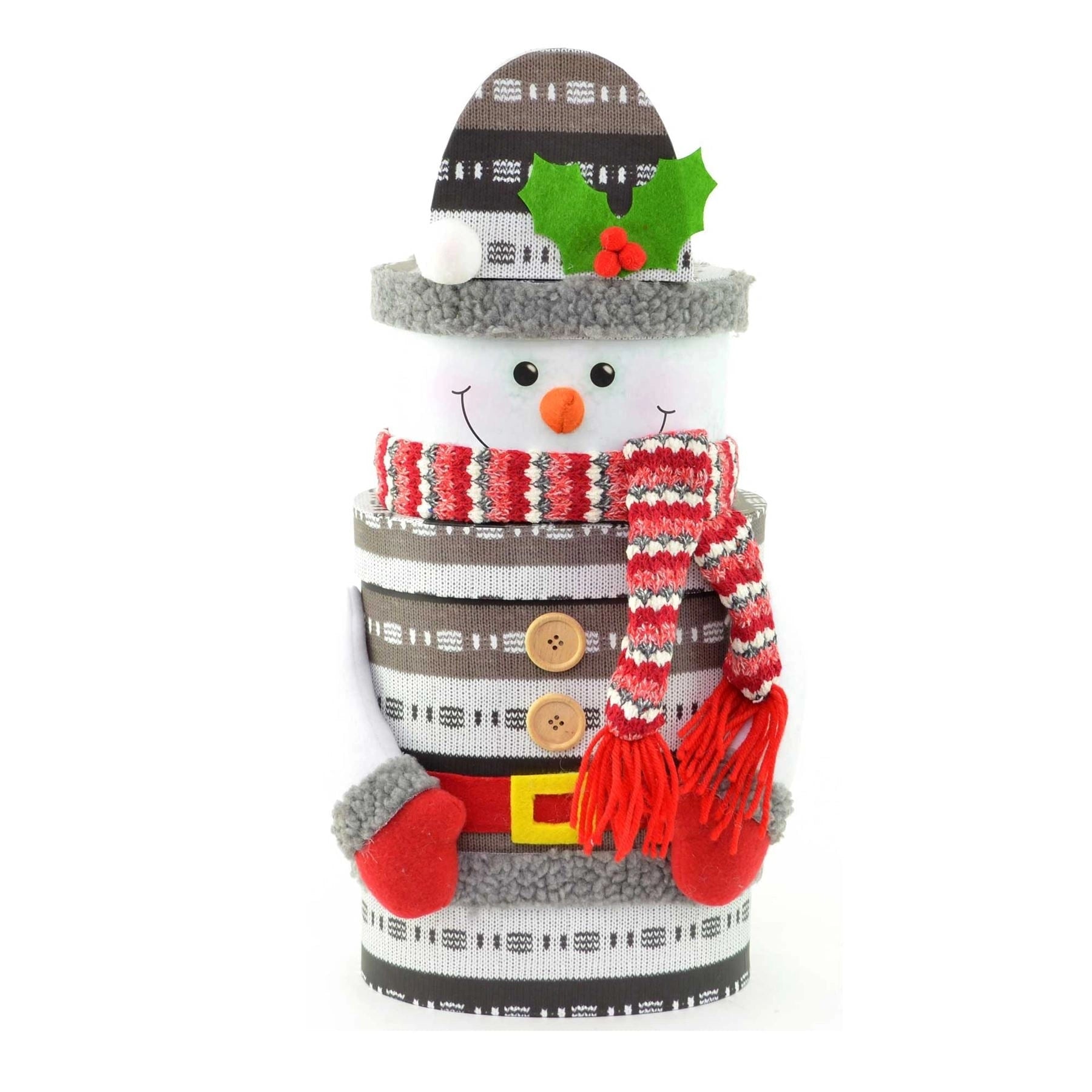 Ovel Snowman Christmas Novelty 3 Pcs Box Set Xmas Decoration Gift Present Boxes