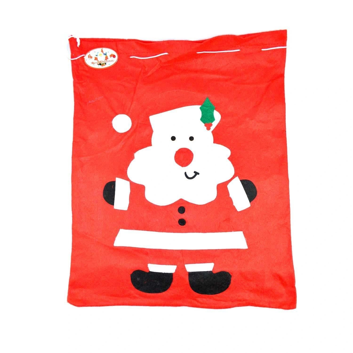 2 Giant Red Velvet Father Christmas Santa Sacks Xmas Present Gifts Bags 50x60cm