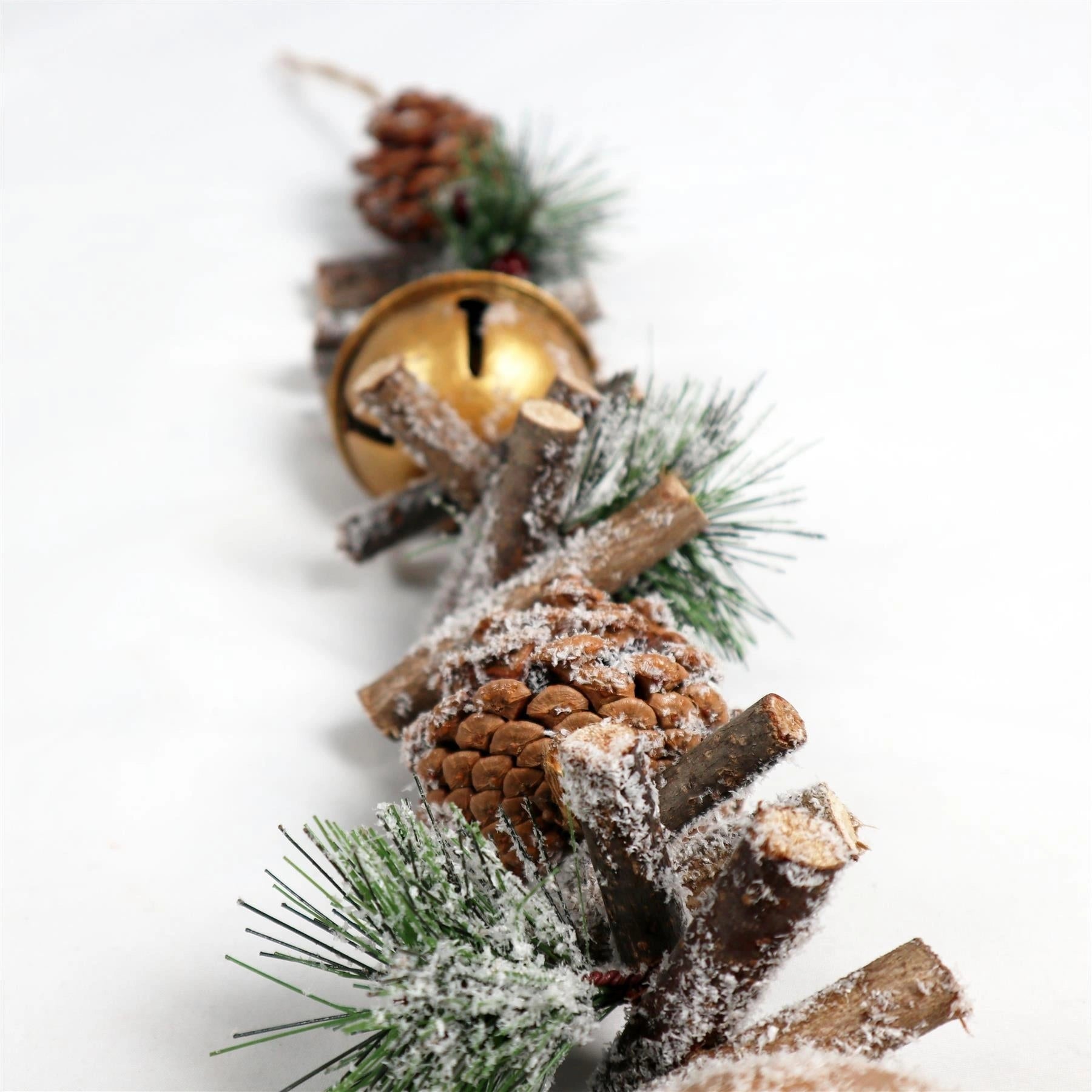 Christmas Wall Door Home Decorative Hanging Golden Bell Xmas Ornament Decoration