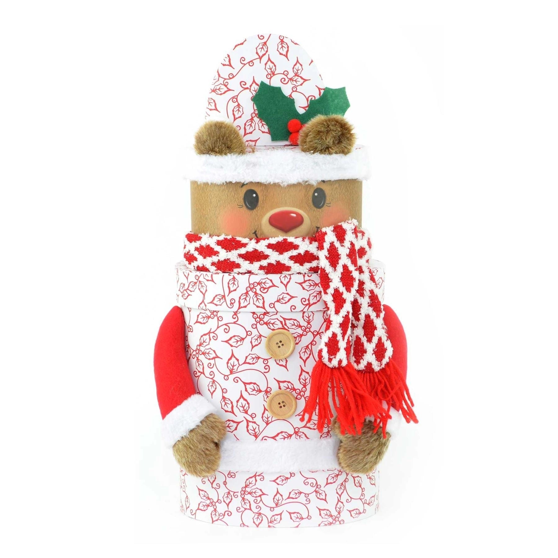 Reindeer Christmas Novelty 3 Pcs Box Set Xmas Decorations Gifts Present Boxes