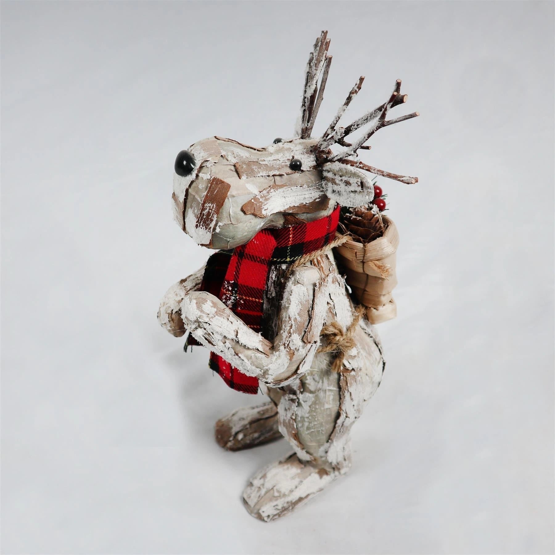 Christmas Deer Figurine Showpieces Xmas Home Office Craft Table Craft Decoration