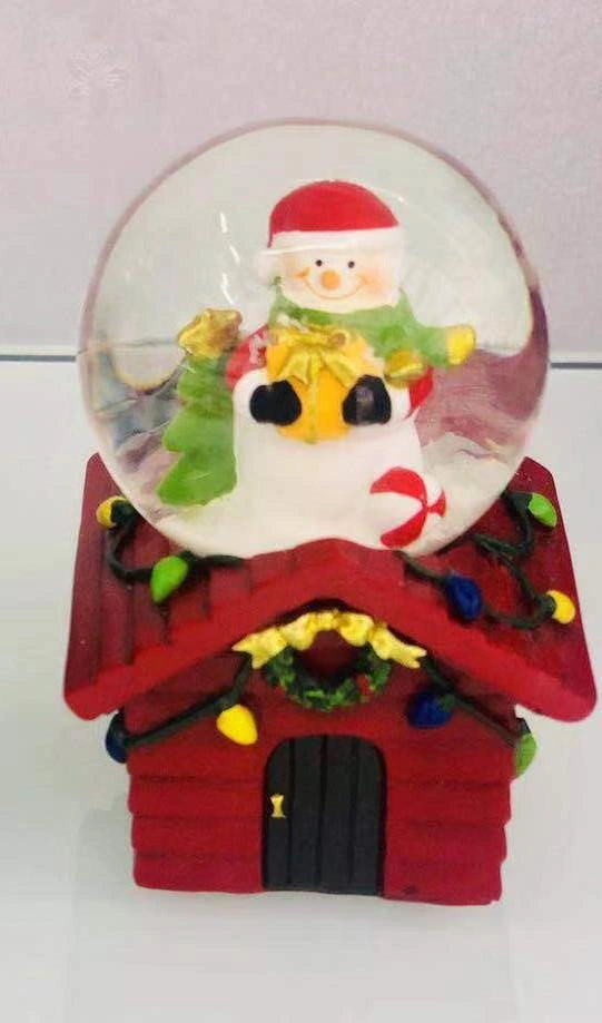 Christmas Santa Red Snow Globe Novelty Glitter Xmas Home Party Gifts Presents