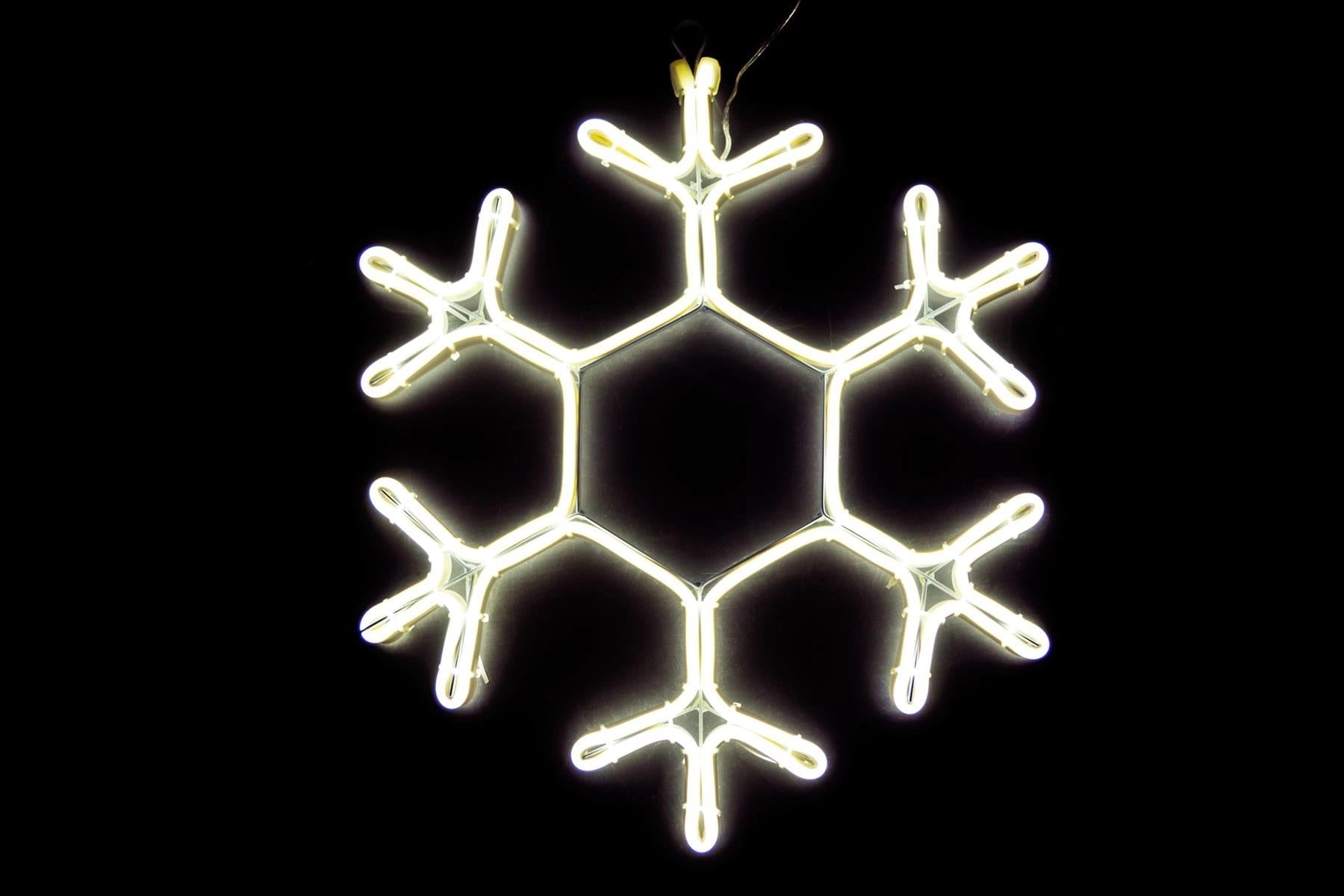 Neon Rope Lights Silhouette Christmas Snowflake Outdoor Wall Garden Decorations