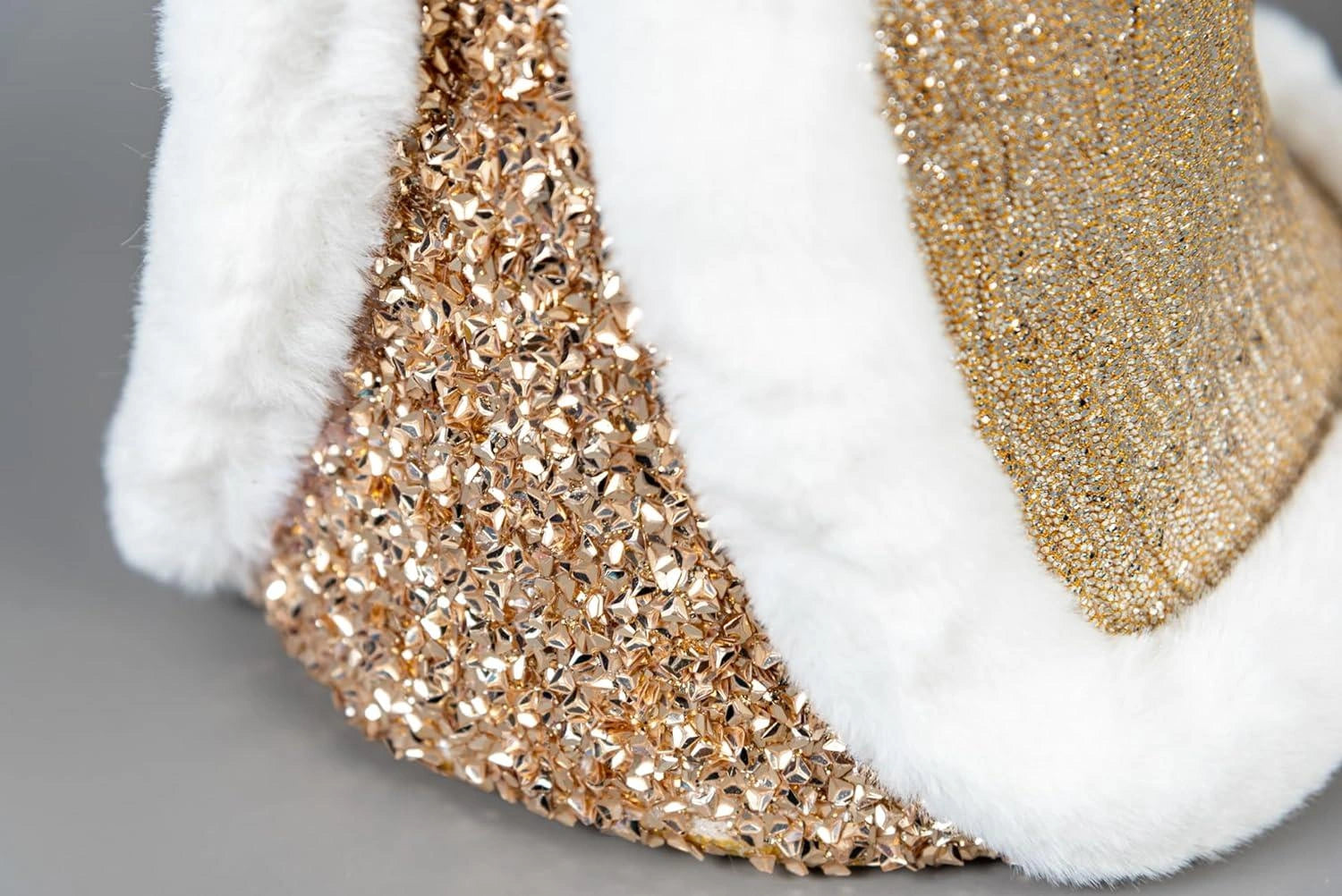 Christmas Figure 58cm Santa Golden Centerpiece Tabletop Window Xmas Home Decor