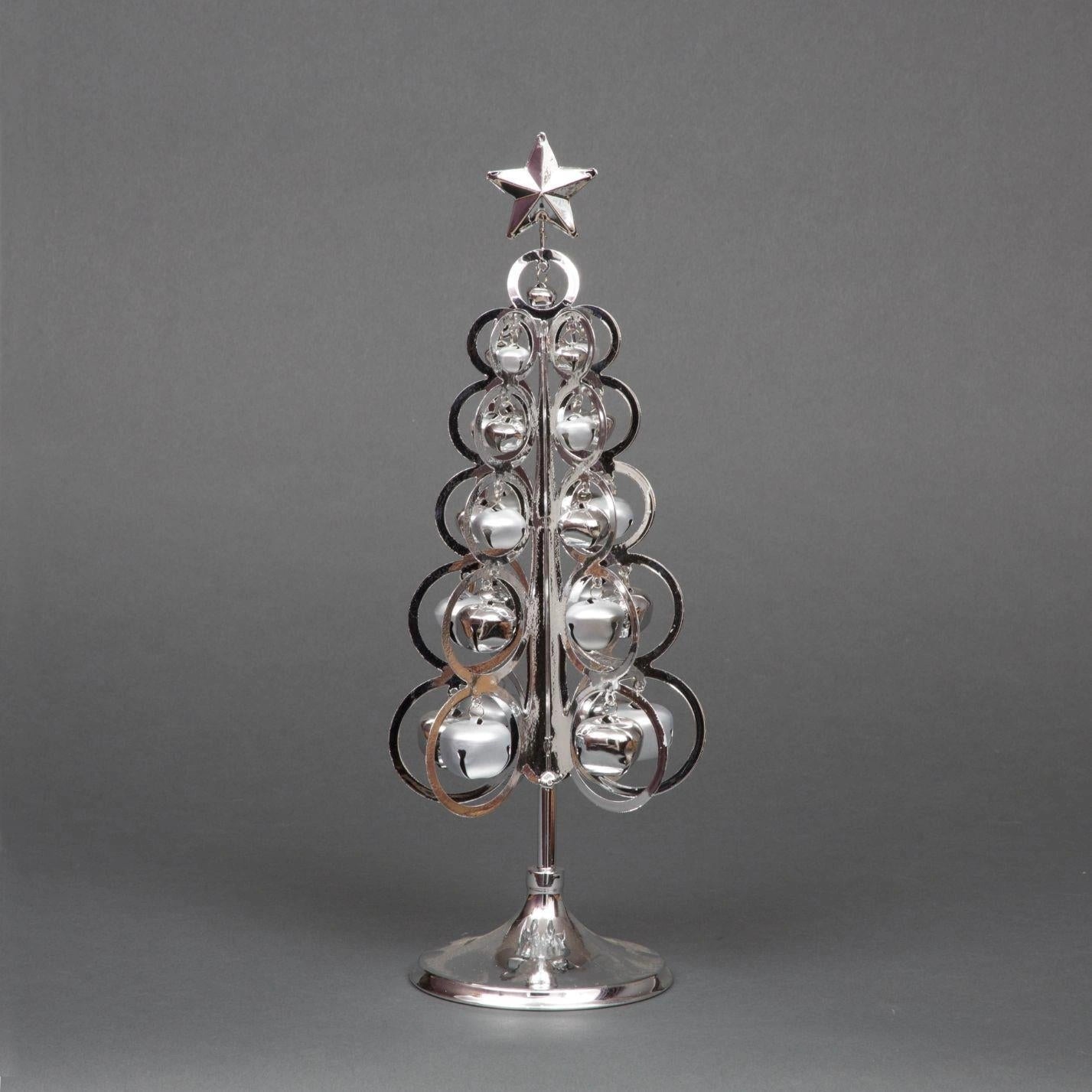 Silver Metal Christmas Tree Large 42cm Table Centerpiece Home Party Decoration