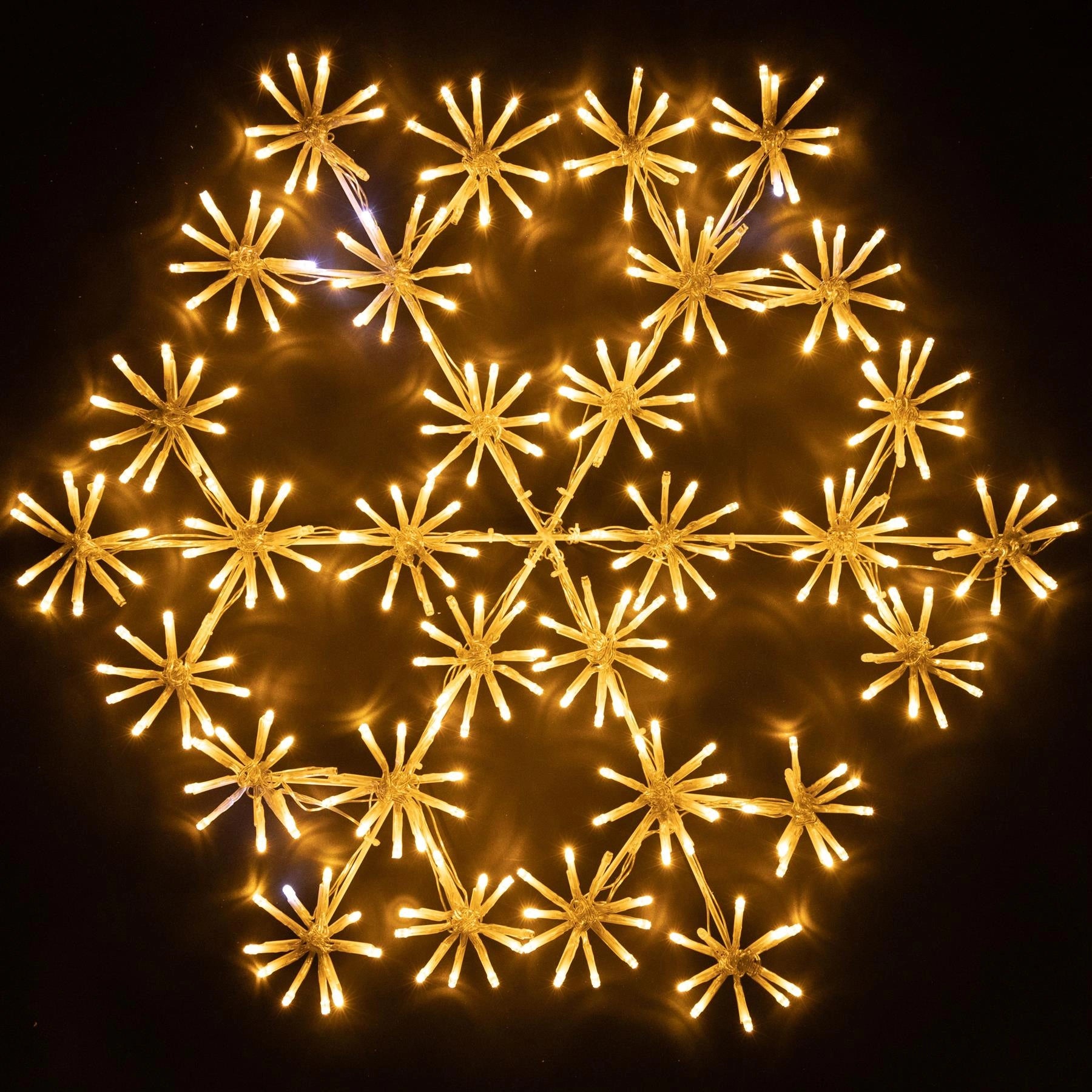 Christmas Silhouette LED Lights Twinkling Starburst Outdoor Xmas Home Decor 64cm