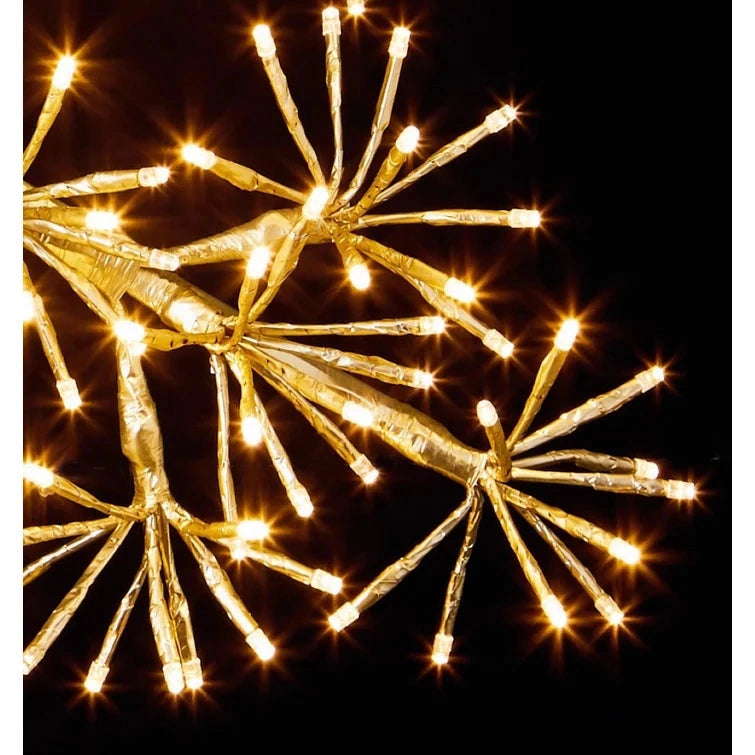 Christmas Silhouette LED Lights Twinkling Starburst Outdoor Xmas Home Decor 64cm