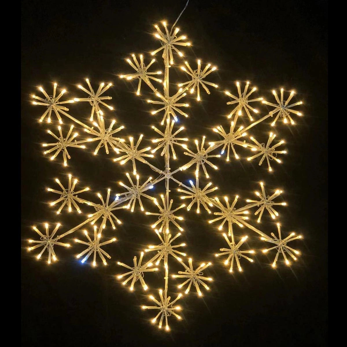 Christmas Silhouette LED Lights Twinkling Starburst Outdoor Xmas Home Decor 64cm