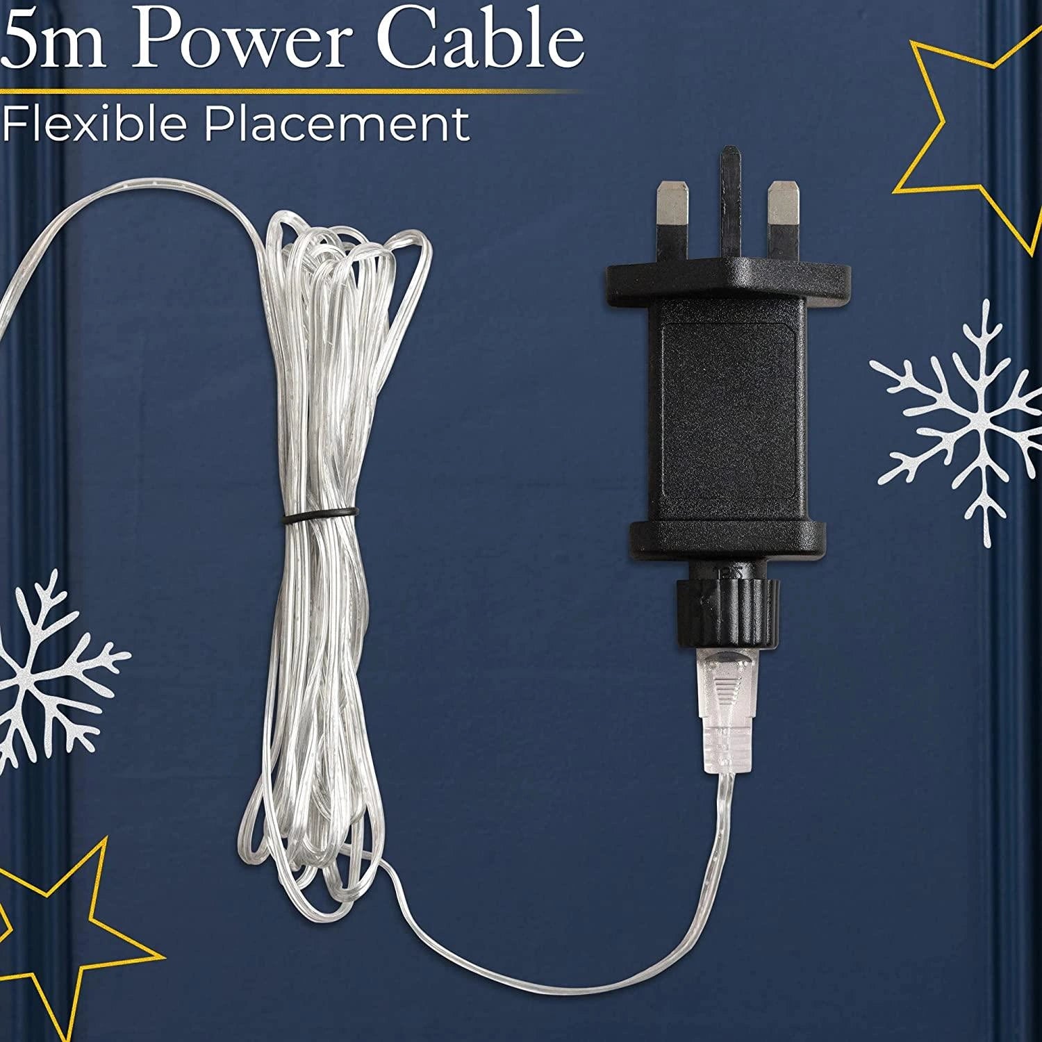 64Cm Snowflake Light Warm White