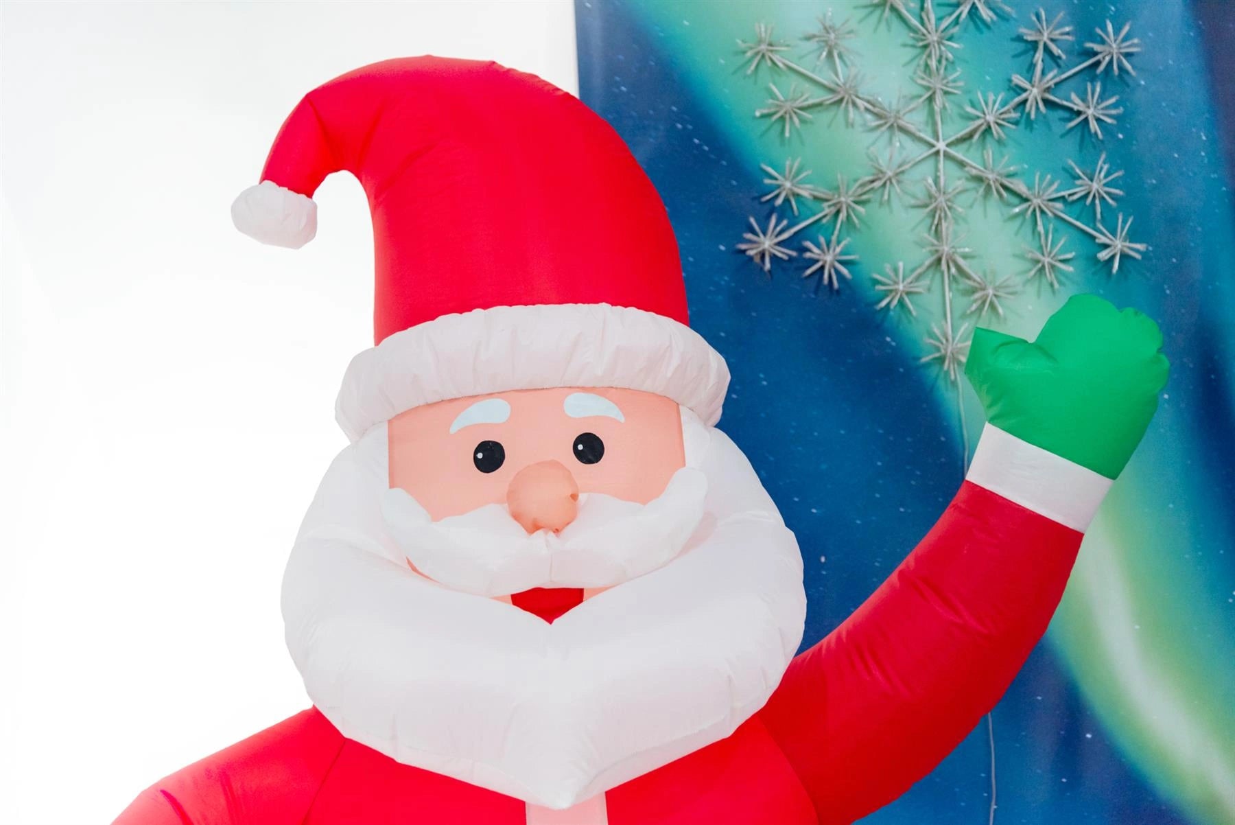 Outdoor Christmas Decoration Inflatable Santa 2.4m Height with LED Lights Giant