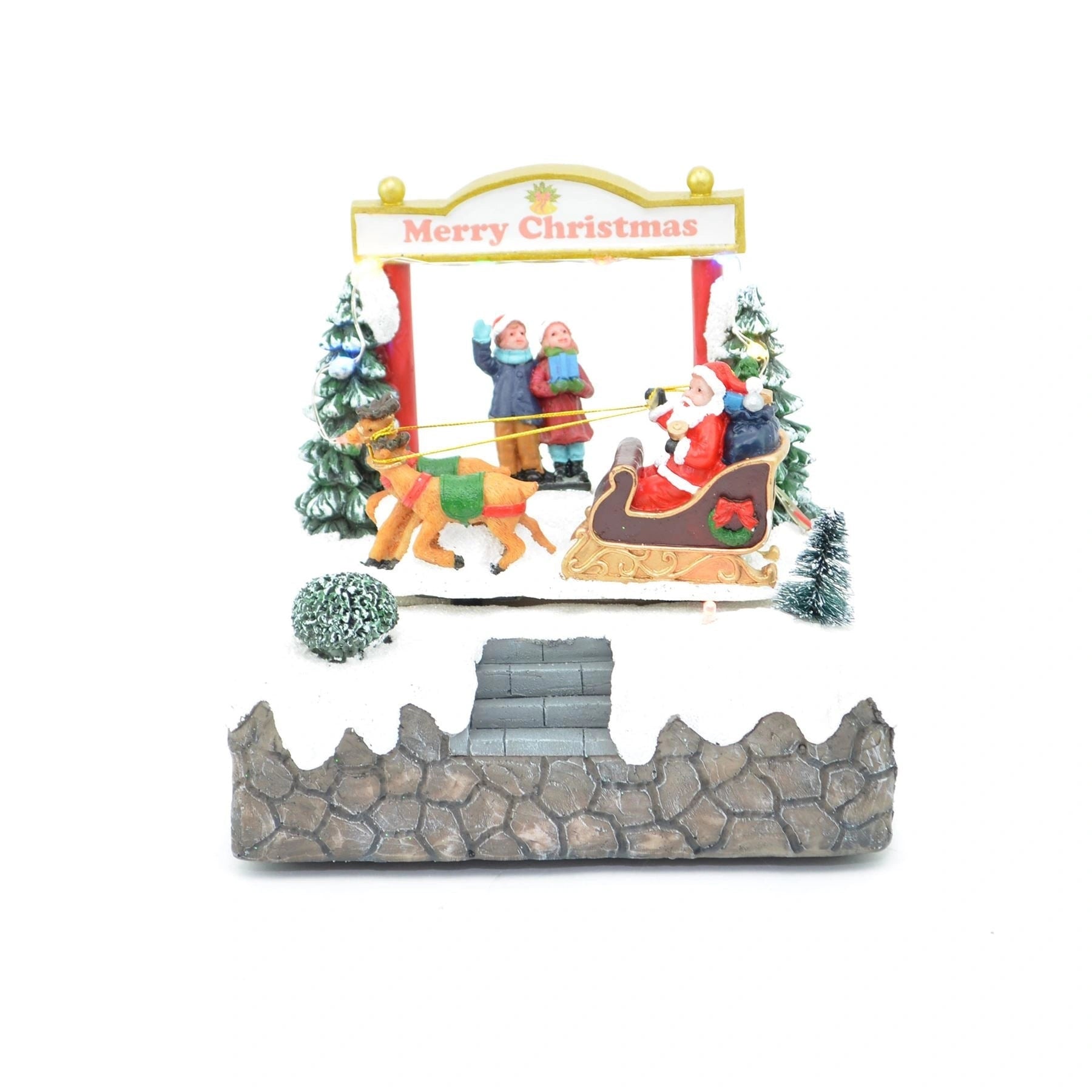 Christmas Nativity Set With Santa And Sleigh Christmas Decoration