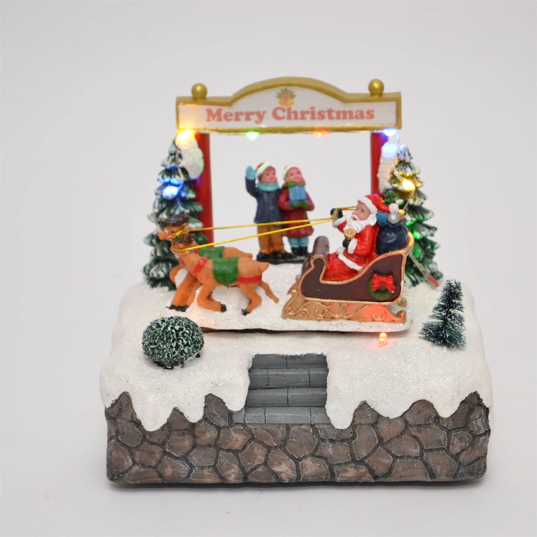 Christmas Nativity Set With Santa And Sleigh Christmas Decoration