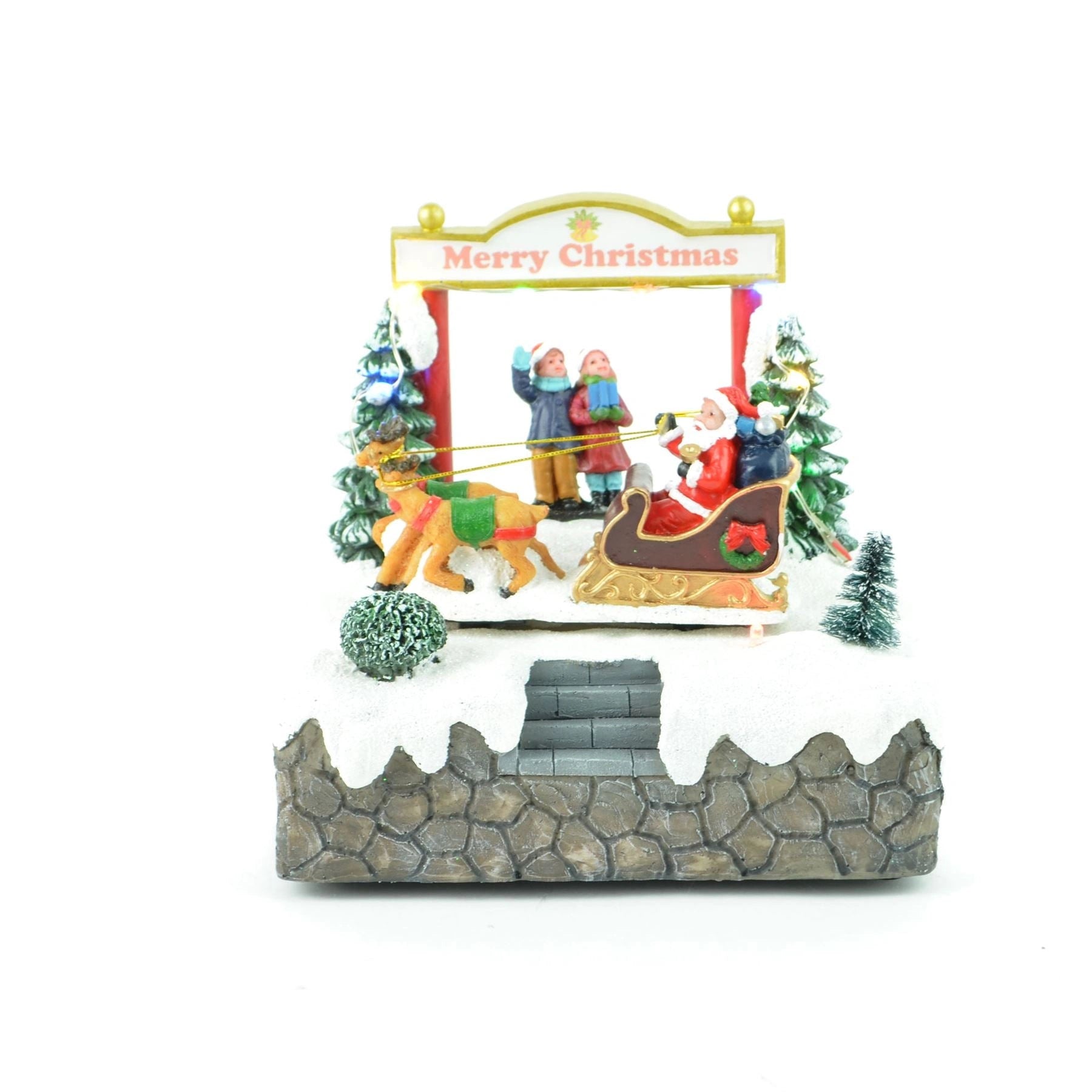 Christmas Nativity Set With Santa And Sleigh Christmas Decoration