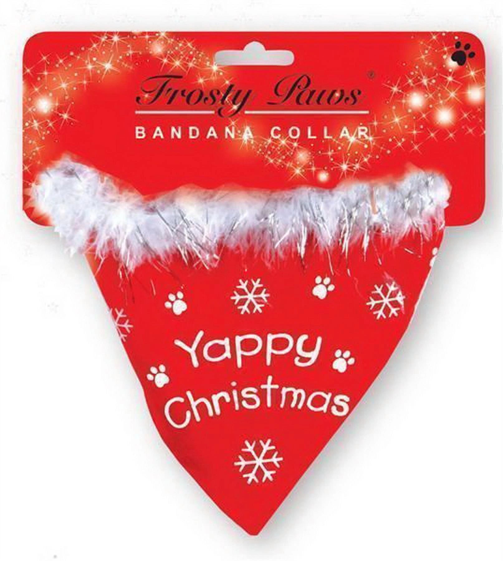 2 Dog Bandana Collar Yappy Christmas Xmas Grooming Bandanna Clothes Gift Bandana