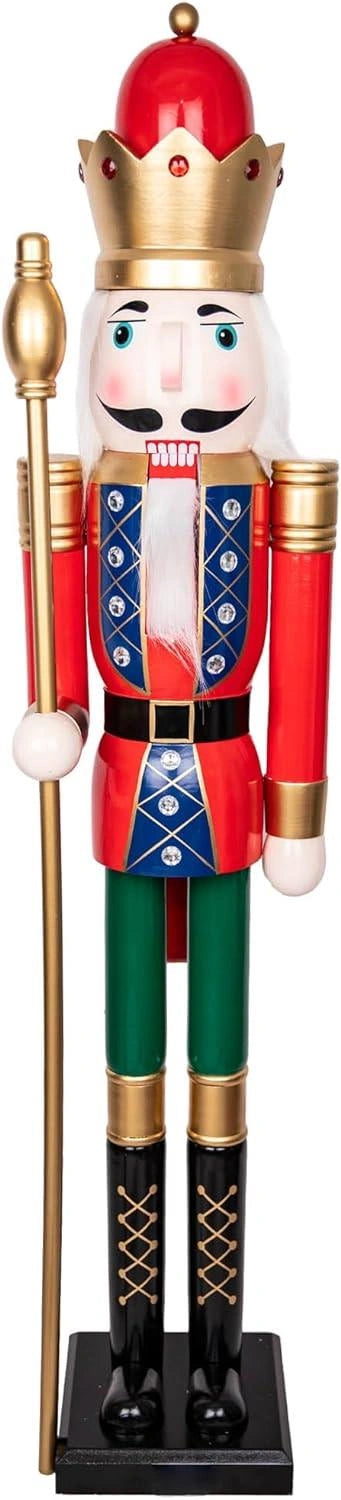 Christmas Tree Nutcrackers Wooden 150cm Figures Classic Xmas Ornament Decoration