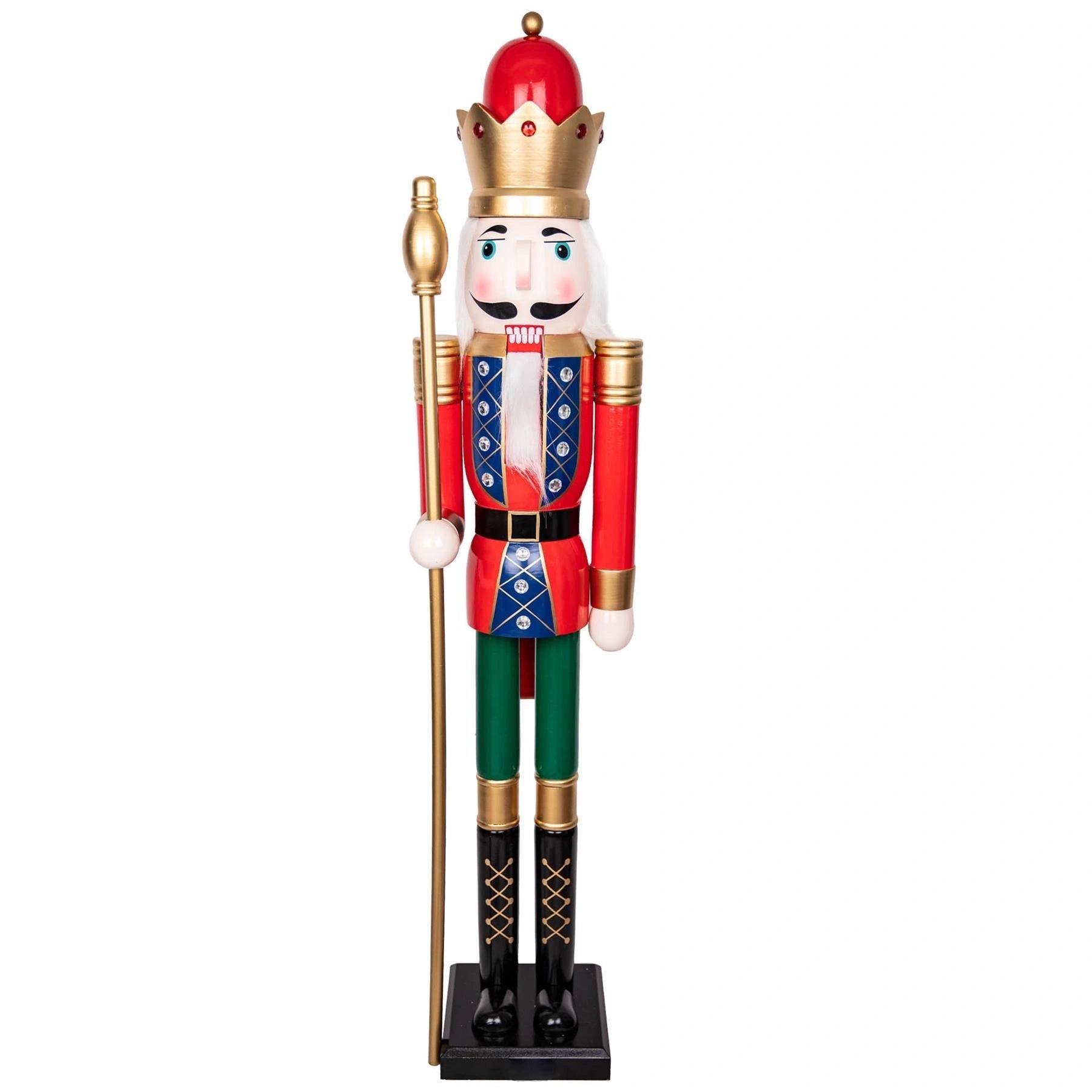 Christmas Tree Nutcrackers Wooden 150cm Figures Classic Xmas Ornament Decoration