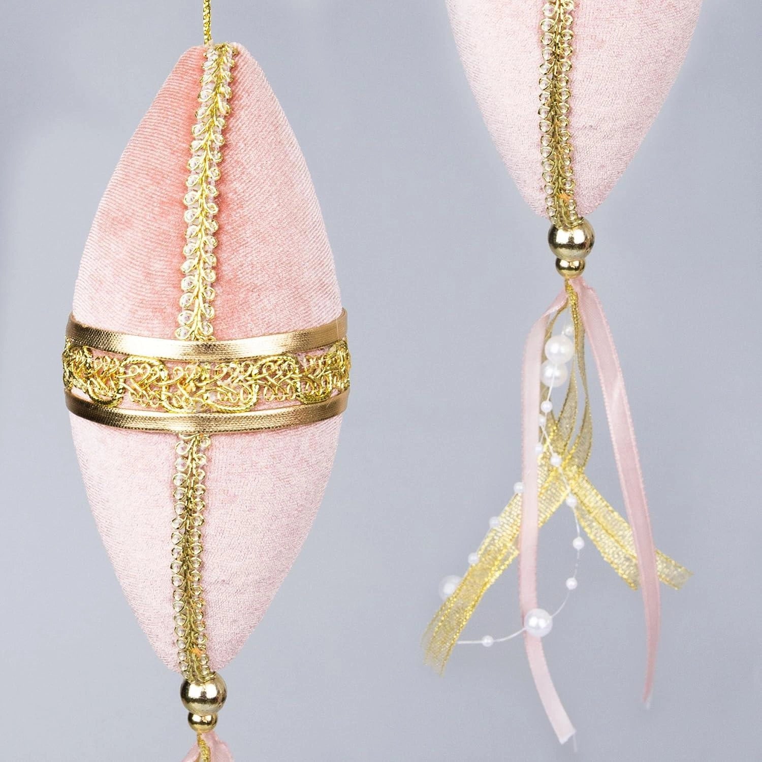 3X Christmas Tree Hanging Ornament Pendants Nut Bauble Pink 30cm Xmas Decoration