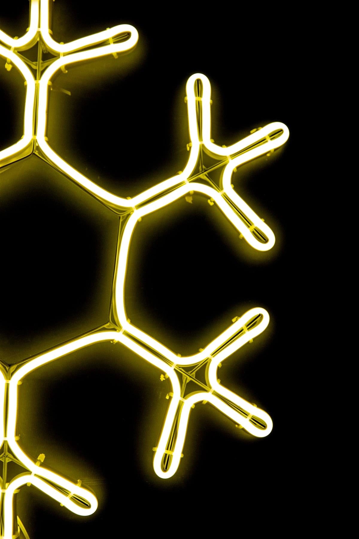 Neon Rope Lights Silhouette Christmas Snowflake Outdoor Wall Garden Decorations