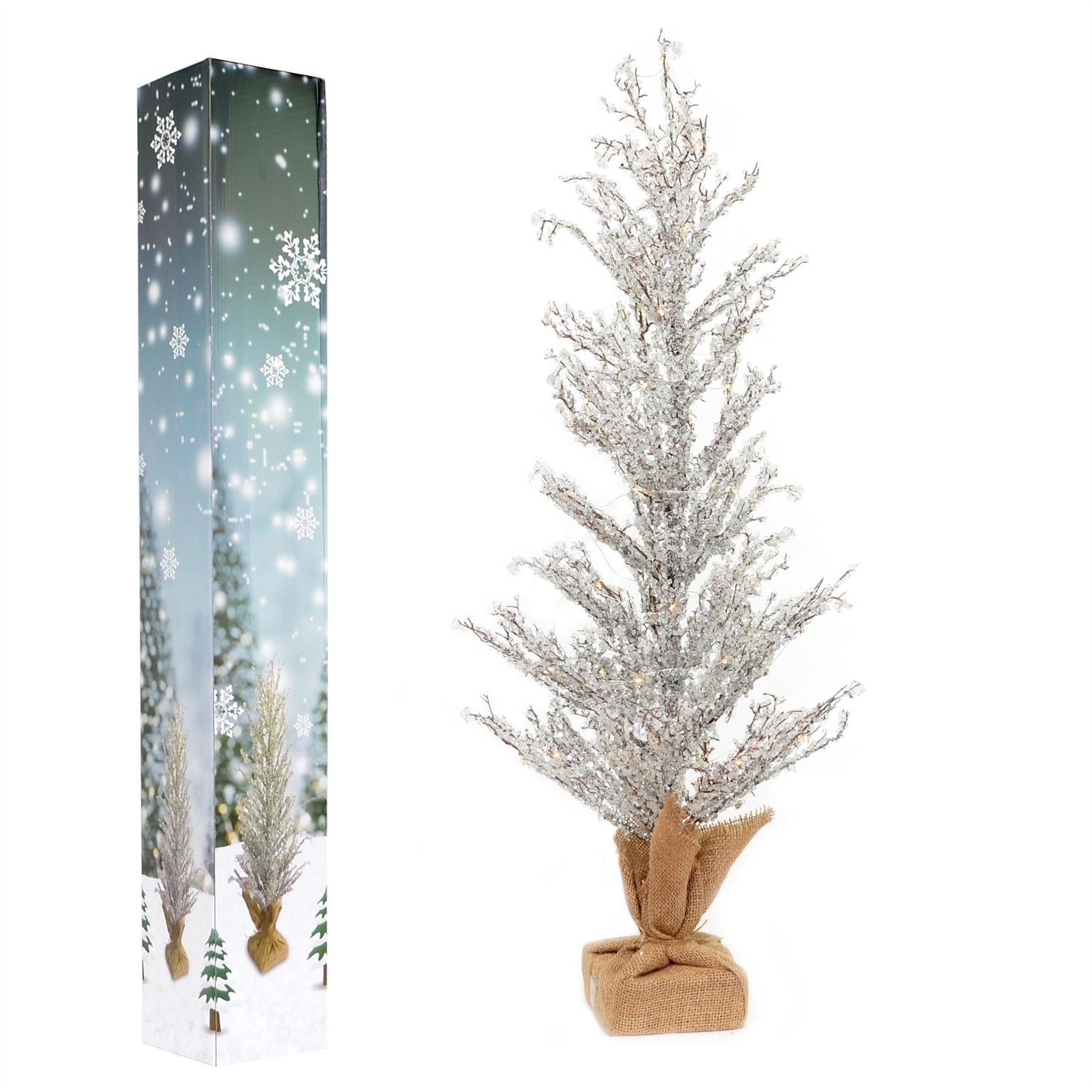92CM Pre-Lit LED Christmas Tree Battery USB Operated Xmas home Table Decor