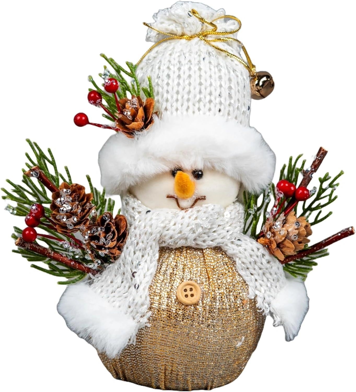 19Cm Snowman - Decorative Free Standing Figurine