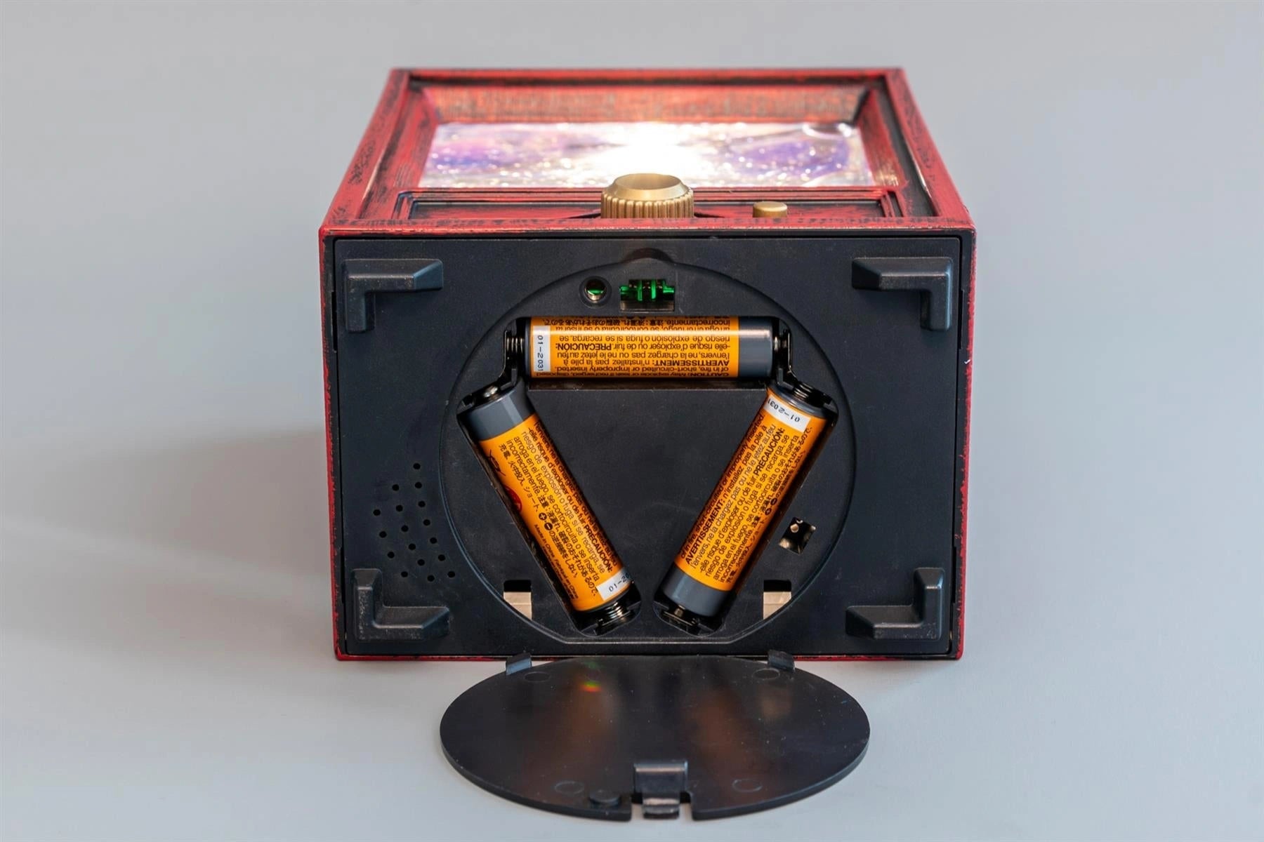 Xmas Decoration Holiday Ornament LED Snowman Scene TV Snow Globe Water Spinner