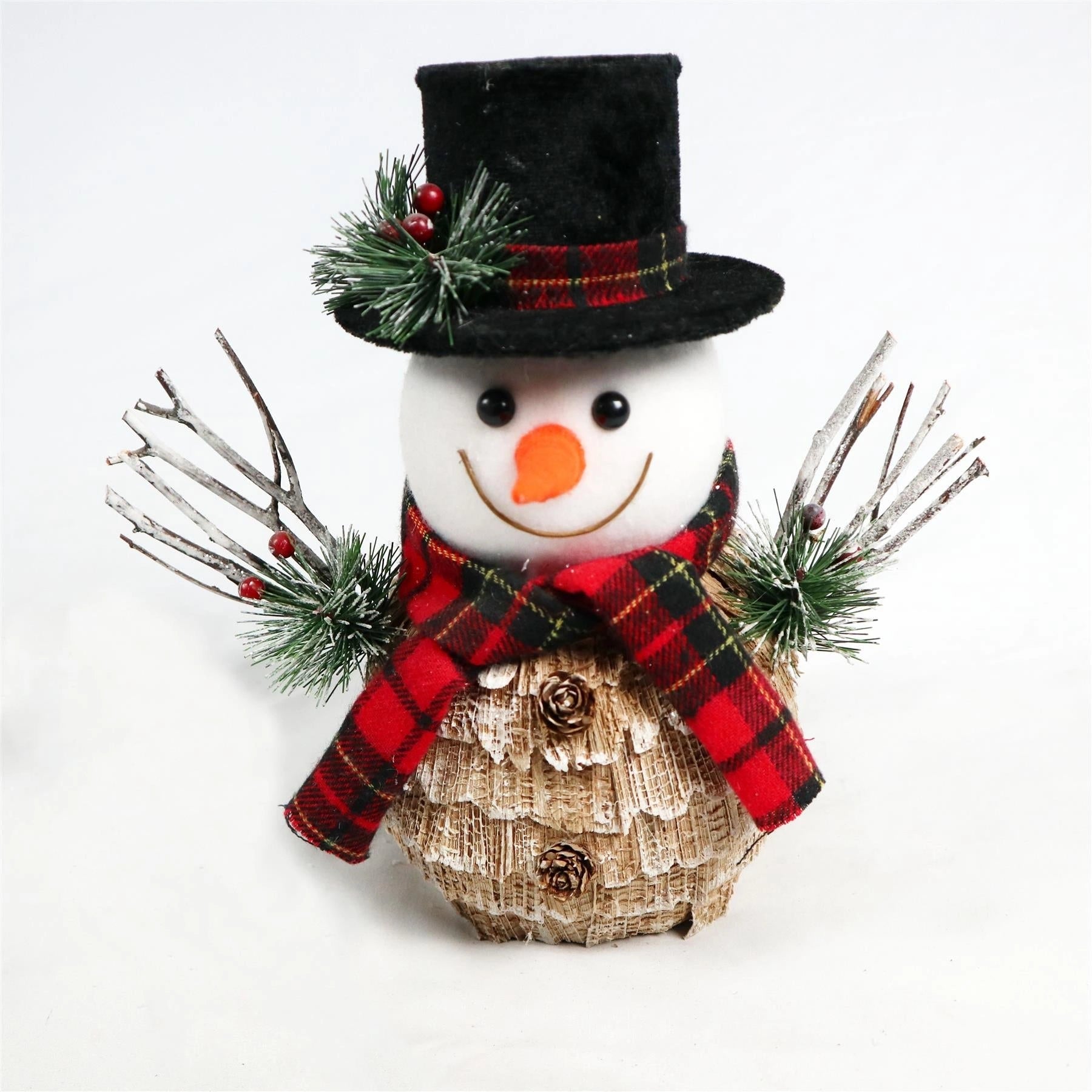 Christmas Snowman Figurine Showpieces Xmas Home Office Art Table Decoration 25cm