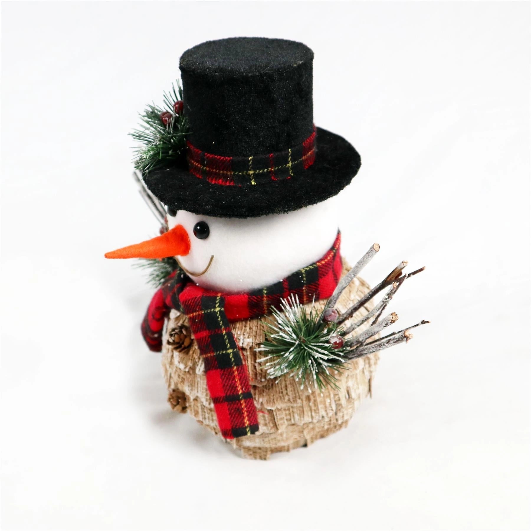 Christmas Snowman Figurine Showpieces Xmas Home Office Art Table Decoration 25cm