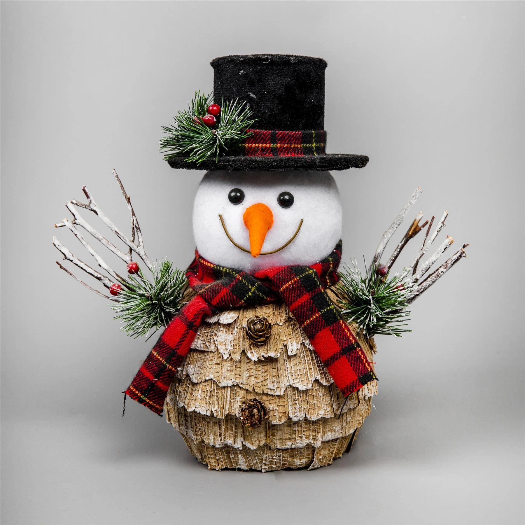 Christmas Snowman Figurine Showpieces Xmas Home Office Art Table Decoration 25cm