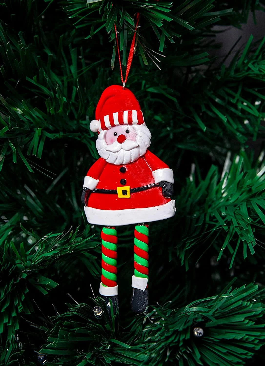 Christmas Hanging Decoration Santa Snowman Reindeer Xmas Tree Wall Ornaments 12x