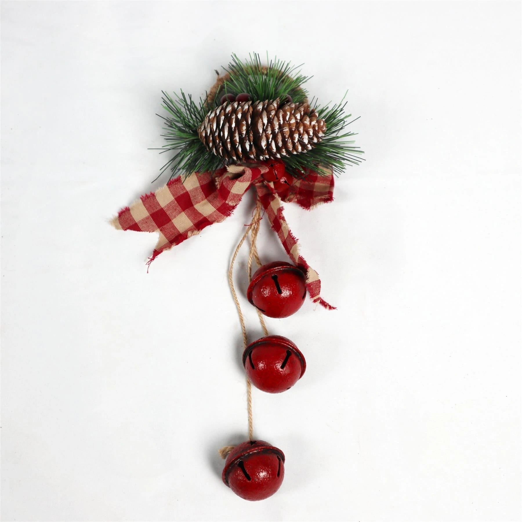 Christmas Home Decor Wall Door Hanging Decorative Red Bells Xmas Art & Craft