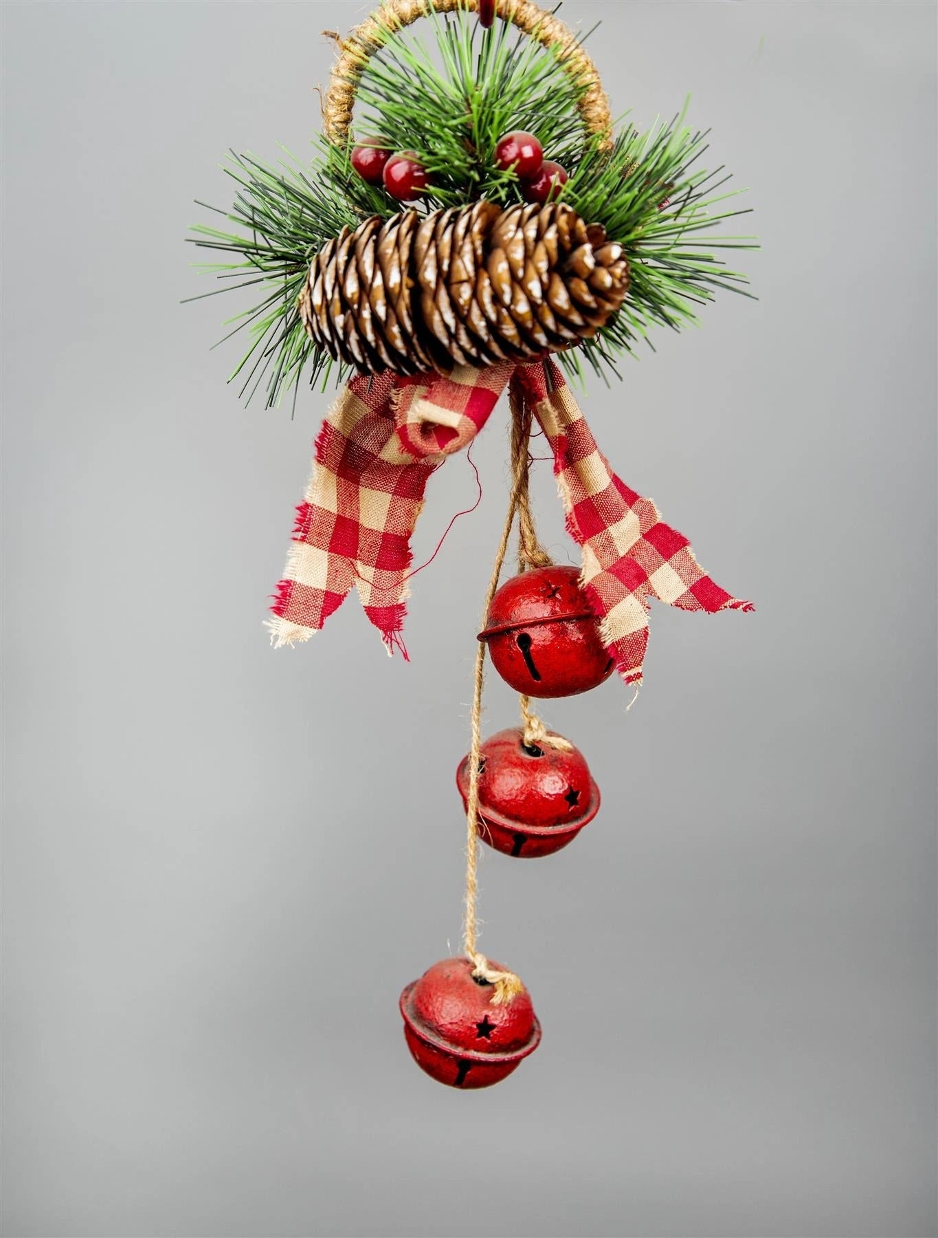 Hanging Decorations With Red Bells 27 Cm