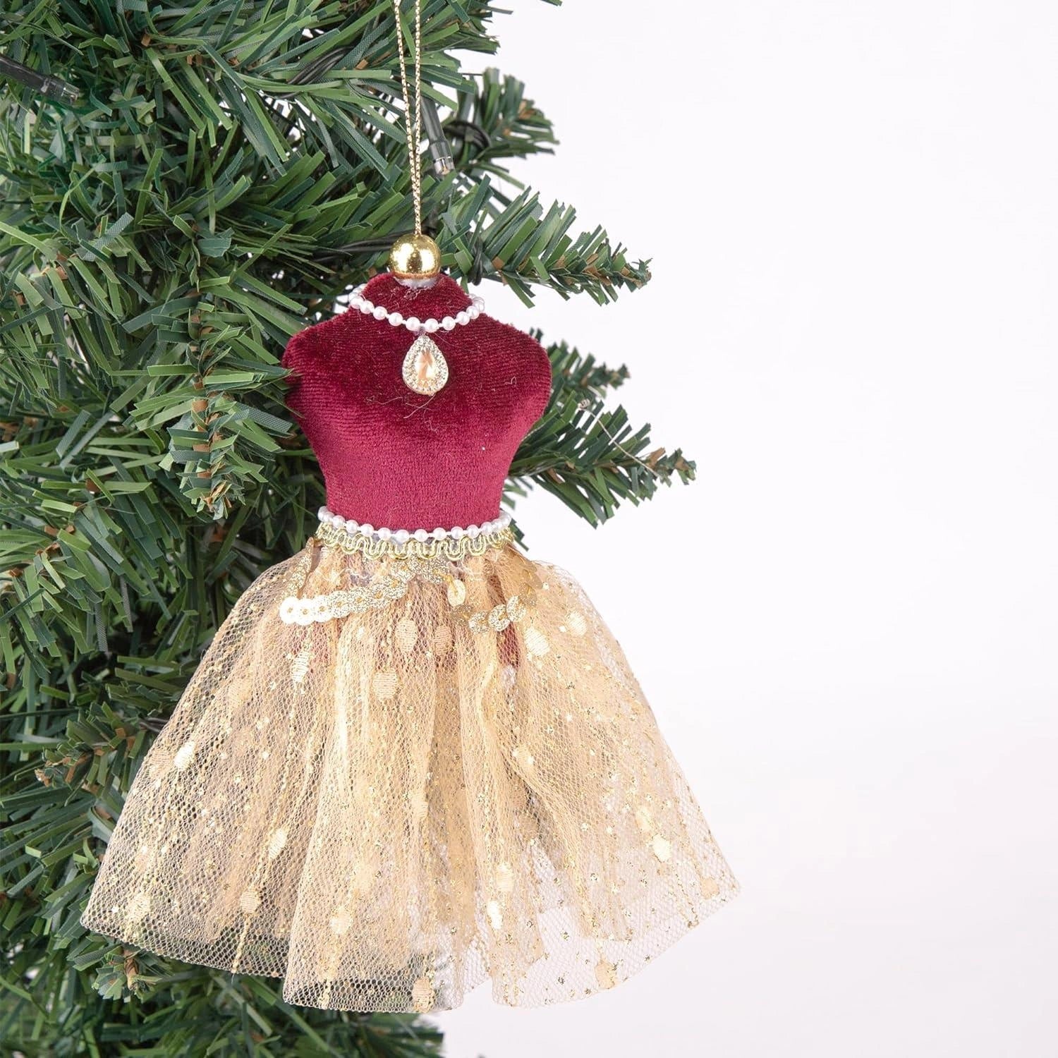 Gold Ballerina 15Cm - Christmas Hanging Decoration