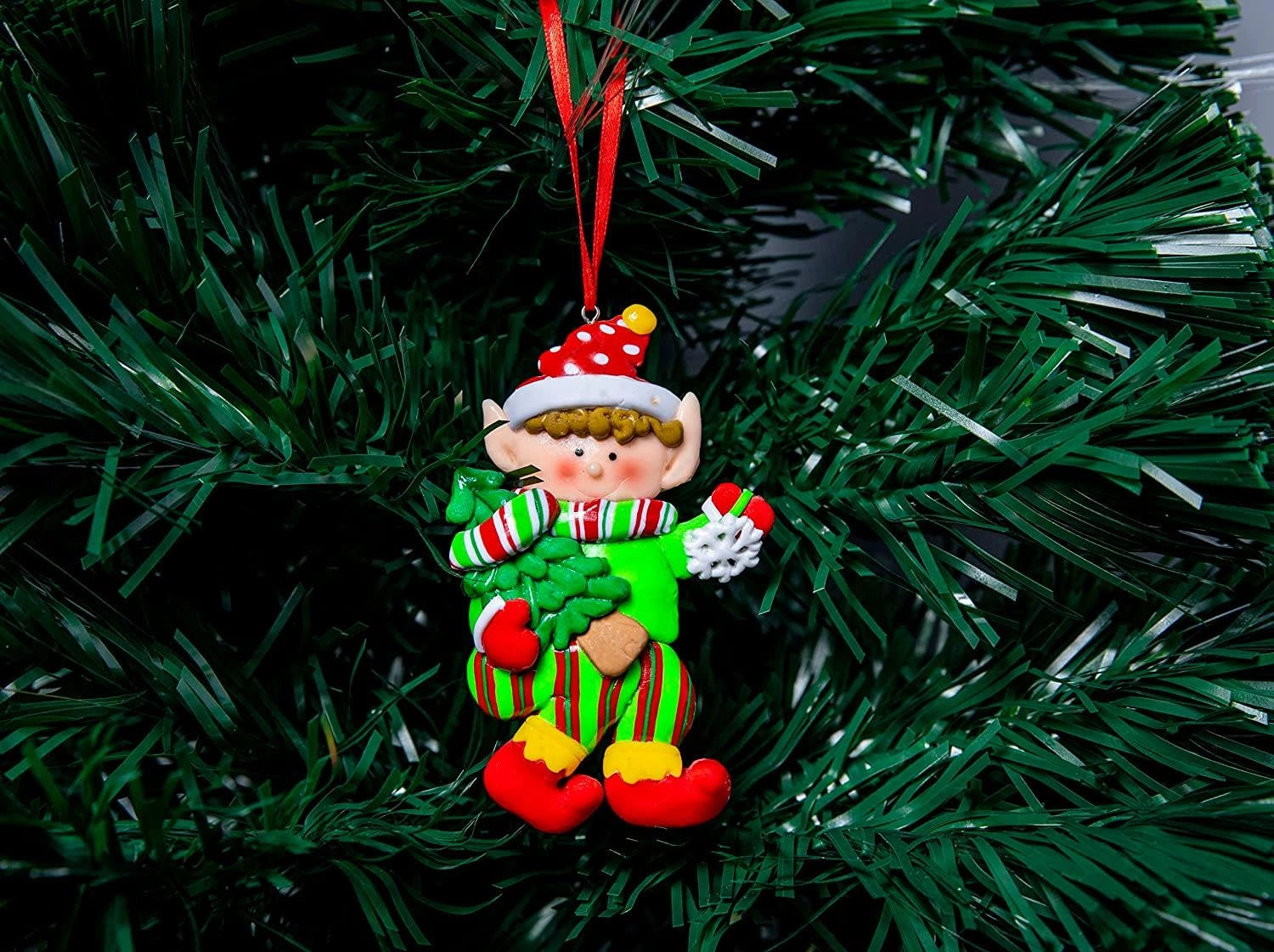 Christmas Tree Cute Santa Hanging Wall Decorations Xmas Eve Party Supply X12