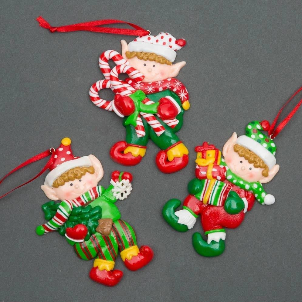 Christmas Tree Cute Santa Hanging Wall Decorations Xmas Eve Party Supply X12