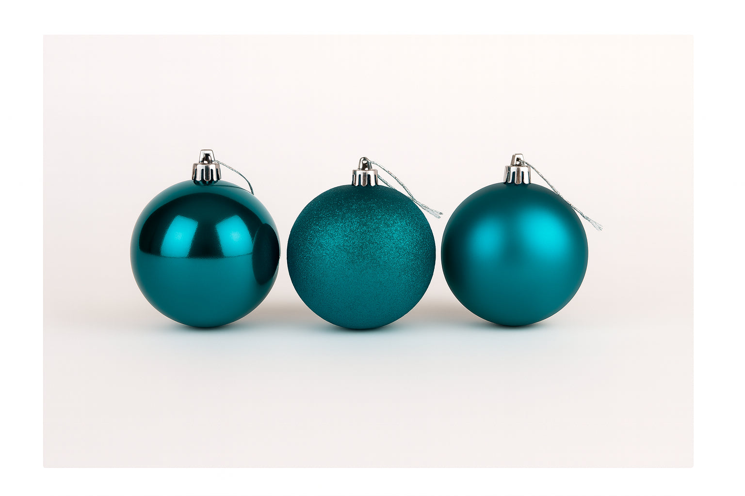 18X Christmas Baubles Tree Ornament Teal Blue Balls Xmas Hanging Decoration 60mm