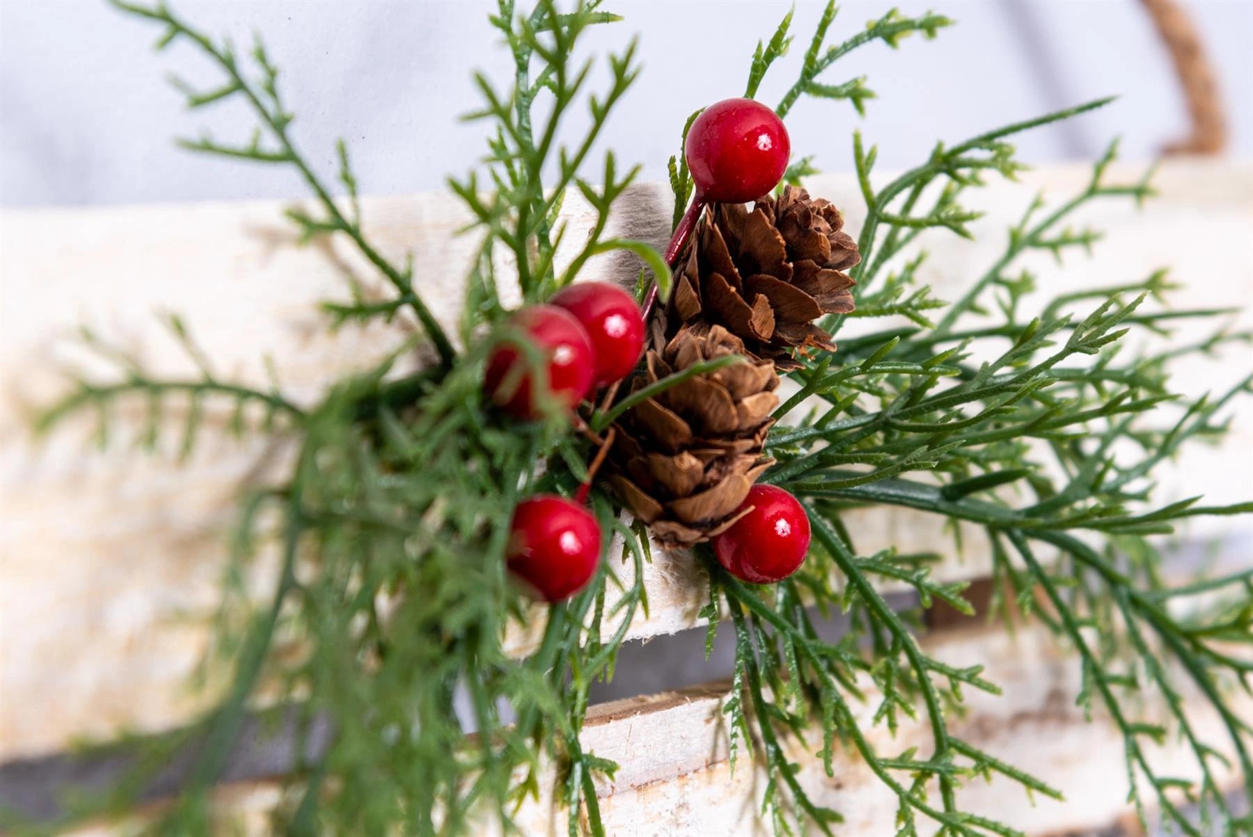 HOME Wooden Frame Christmas Hanging Ornament Wall Plaque Festive Home Door Decor