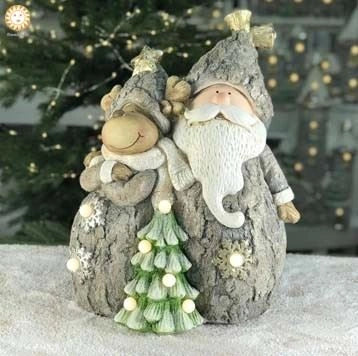 Christmas Figures With Colour Led Lights Battery Operated Outdoor